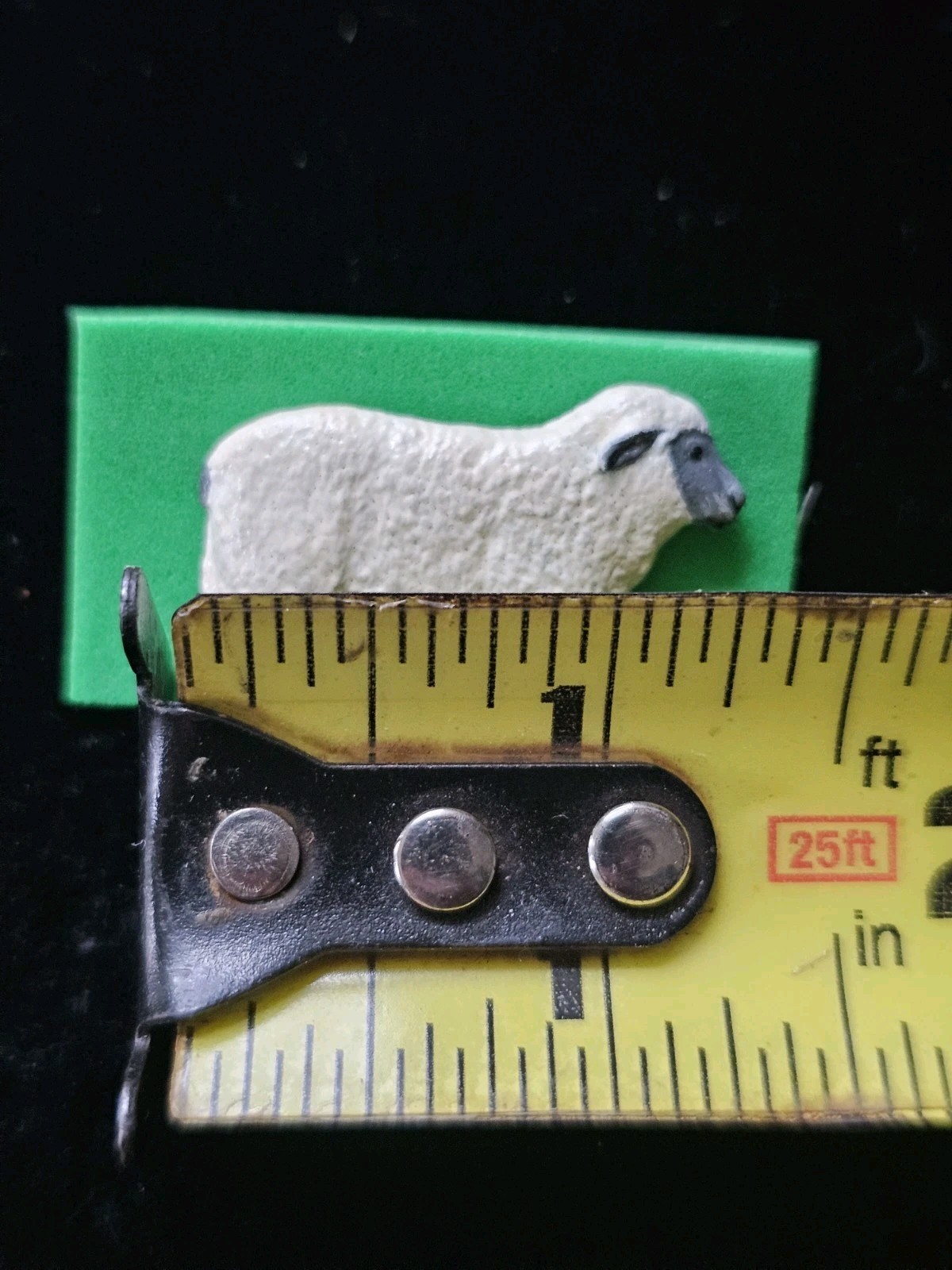 Vtg Sheep Lapel Pin 1992 GG Harris Fine Pewter Enamel Farm Figural Brooch #447
