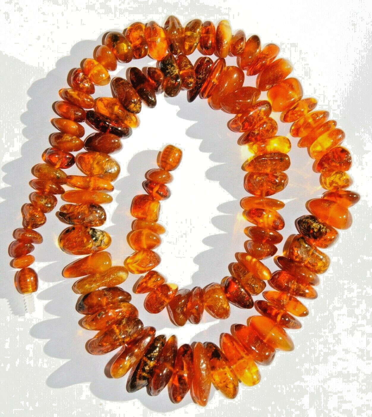 ✅51 cm =45gr RUSSIAN SOVIET BALTIC AMBER BEAD NECKLACE 琥珀 BRACELET STONE PENDANT