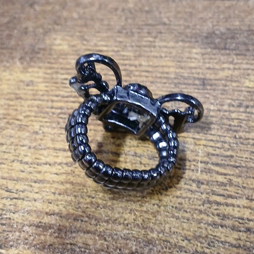 Vintage Princess Crown Tiara Style Stretch Band Ring