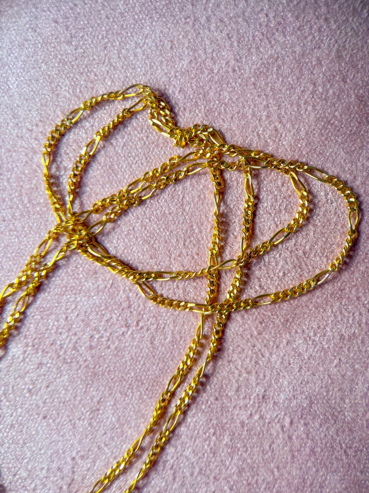 Vintage Figaro 14k Yellow Gold 20.25 Inch Necklace