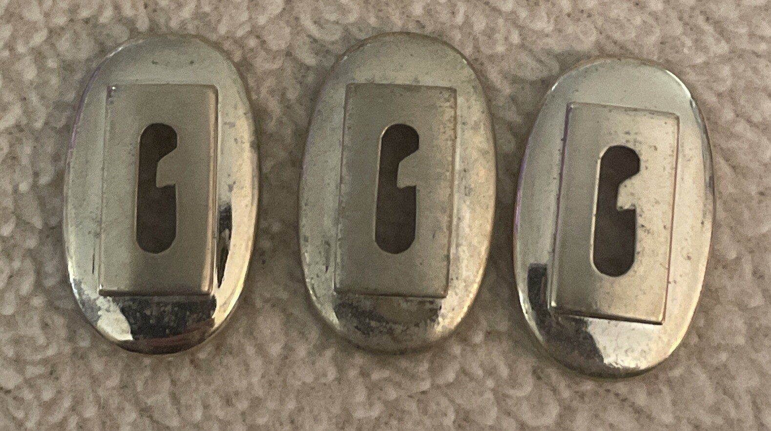 Vintage HADLEY Metal Initial Monogram Letters Arts & Crafts Retro Design