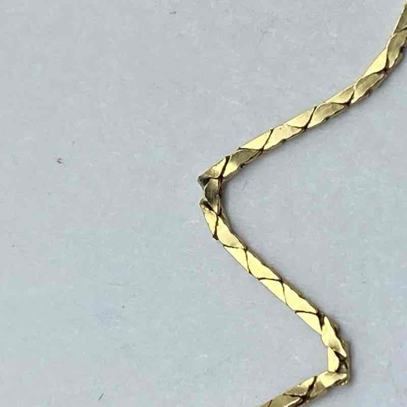 Hazel 14K Yellow Gold S-Link Chain Necklace 16.5″ Stamped 14K Tests 13K 1.8g