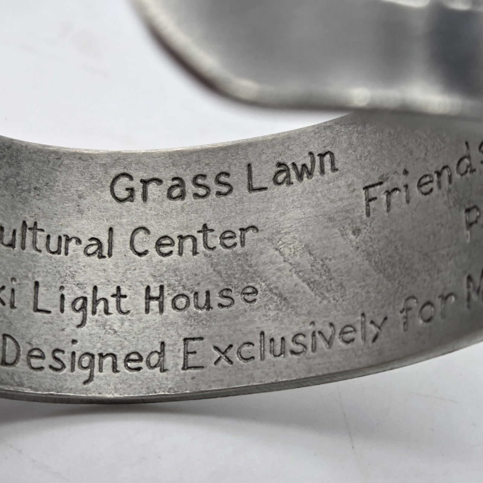 Salisbury Pewter Cuff Bracelet MS Gulf Coast Landmarks In Box Martin Miazza’s