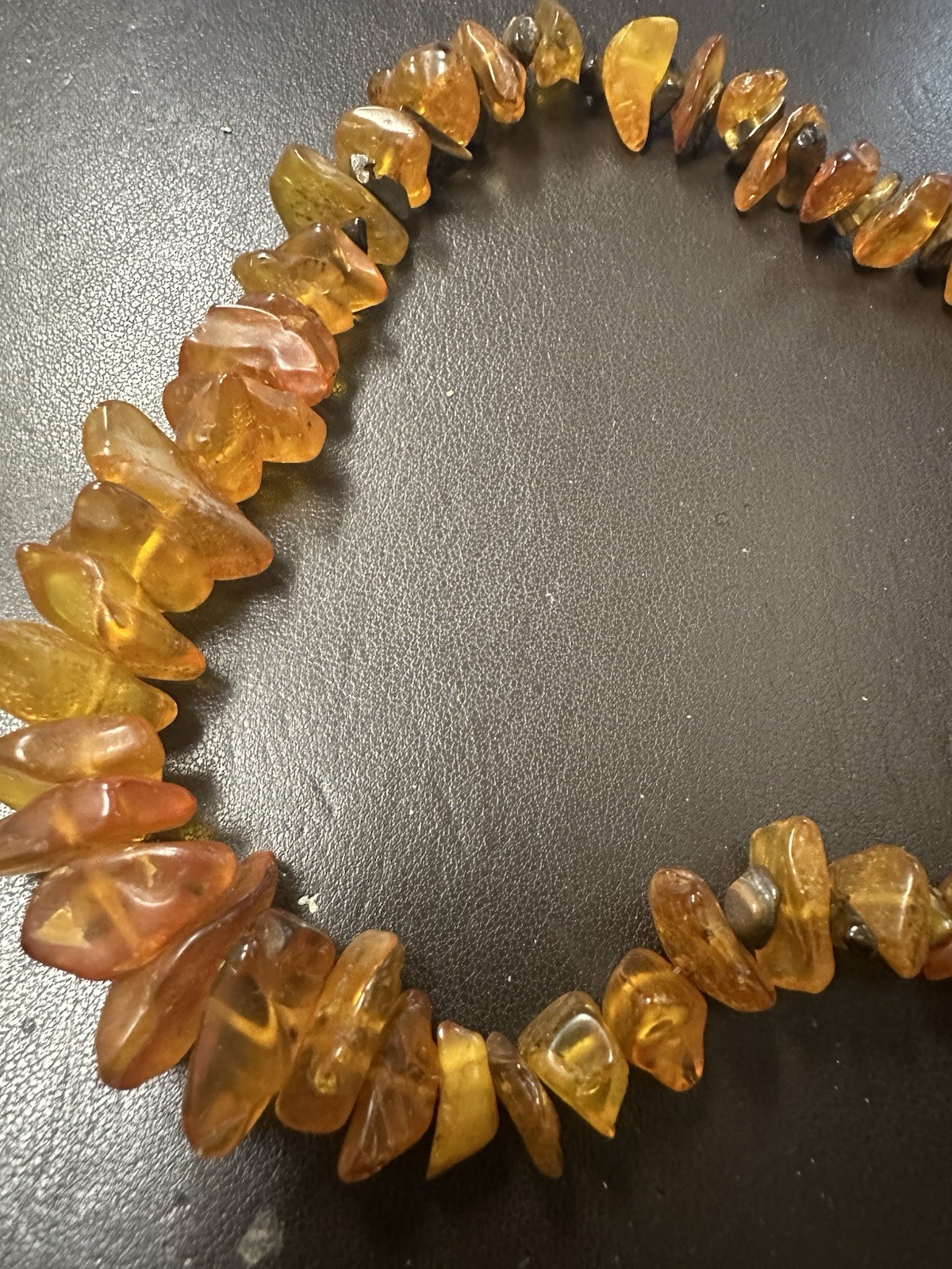 Vintage Amber Necklace, 22 Inches