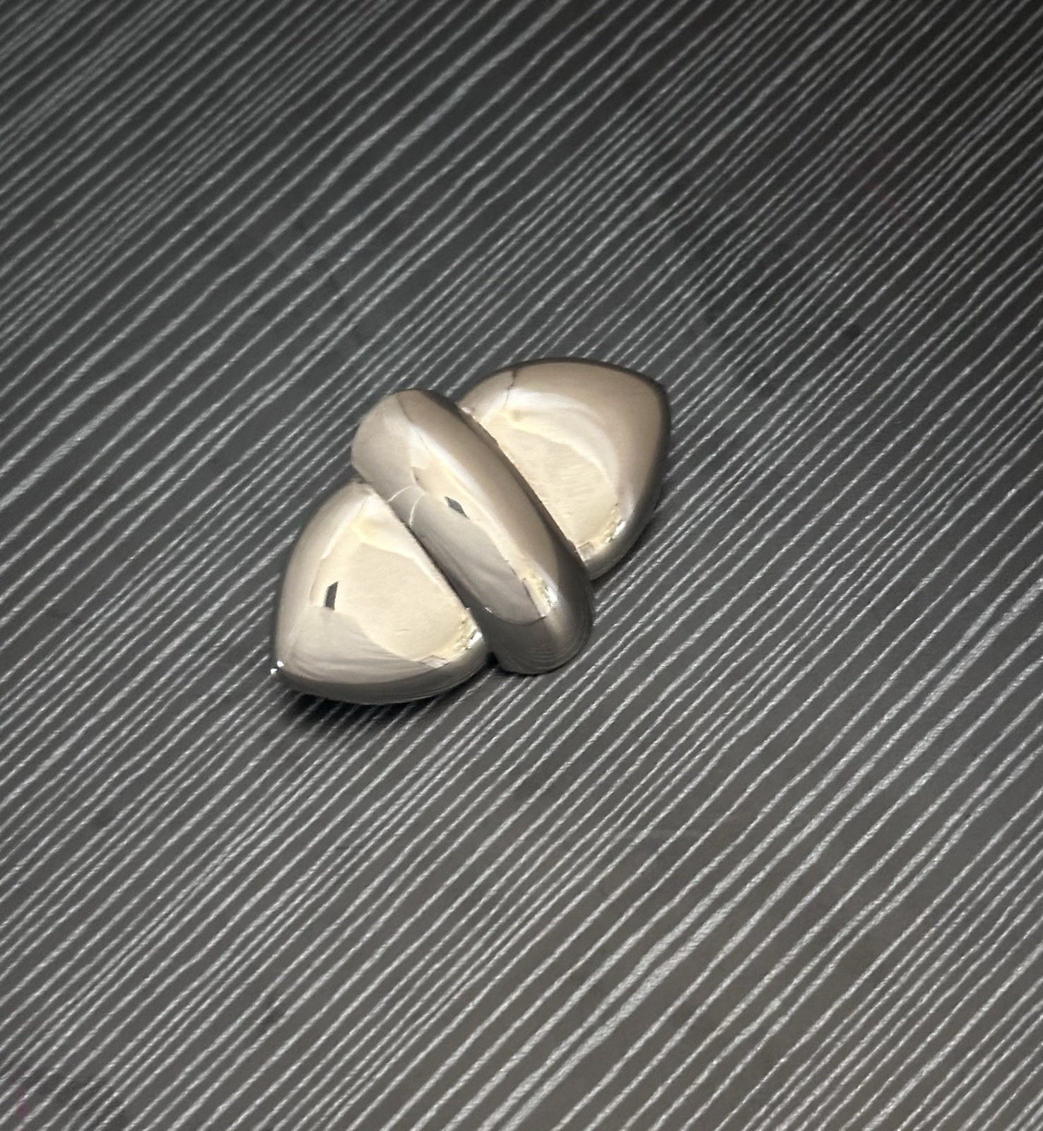 Vintage MCM Sterling Silver Minimalistic Sculptural Brooch