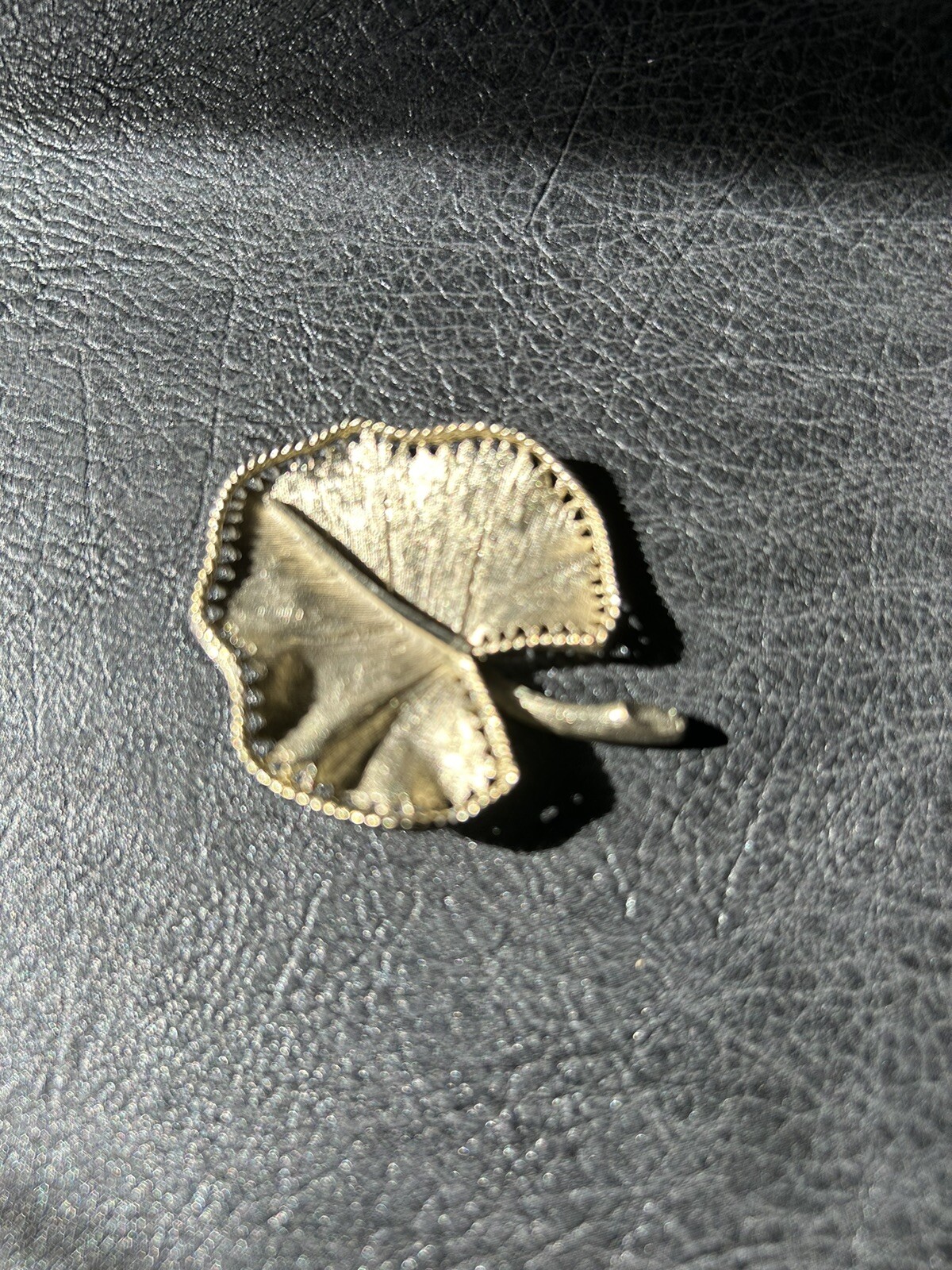 Vintage BSK Gold-Tone Leaf Brooch – Signed and Beautiful!