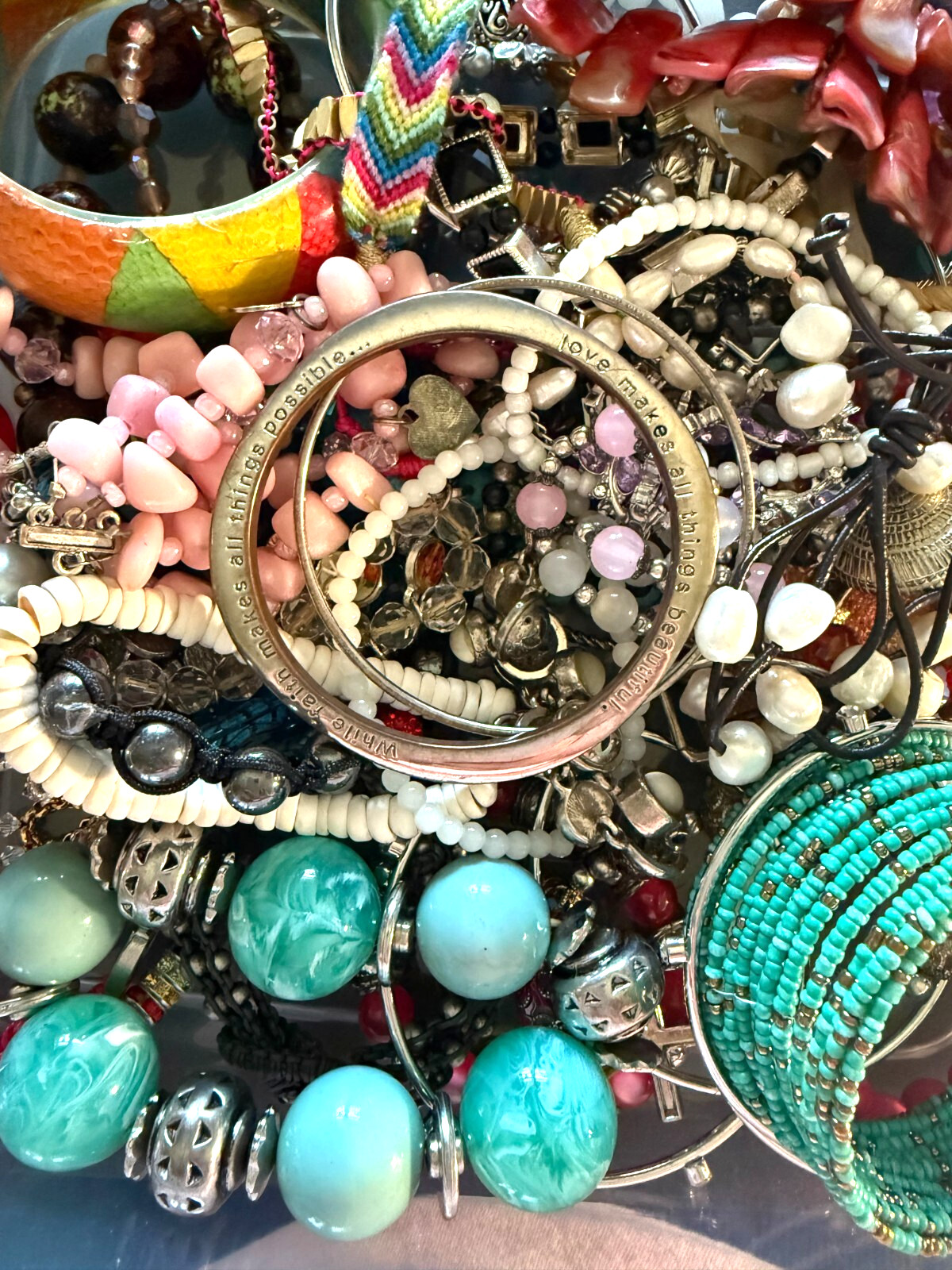 LOT Of 15 Pieces Used Costume Jewelry Vintage to Modern A Wearable Surprise!