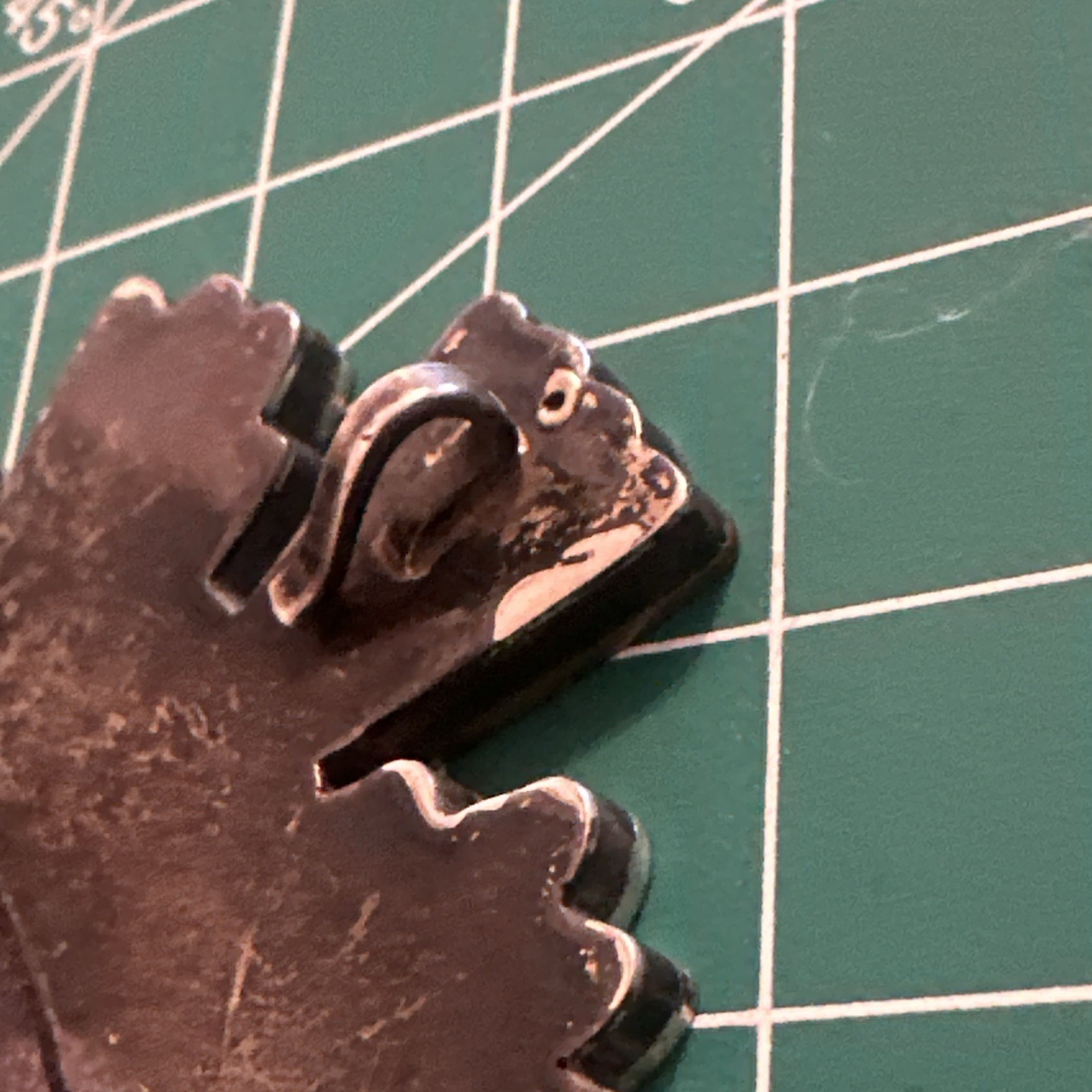 AC TOÑO PIEDRA NEGRA TAXCO T133 Sterling Silver Mix metals Pendant Pin Brooch