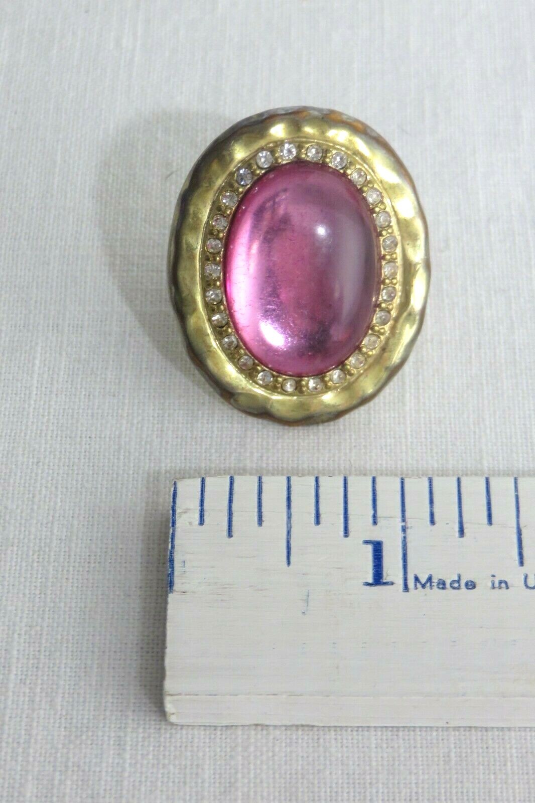 HSN SCASSI-CN Hammered Rim Pinkish Centered Gem Stunning! Lot 1526 lisasfinds