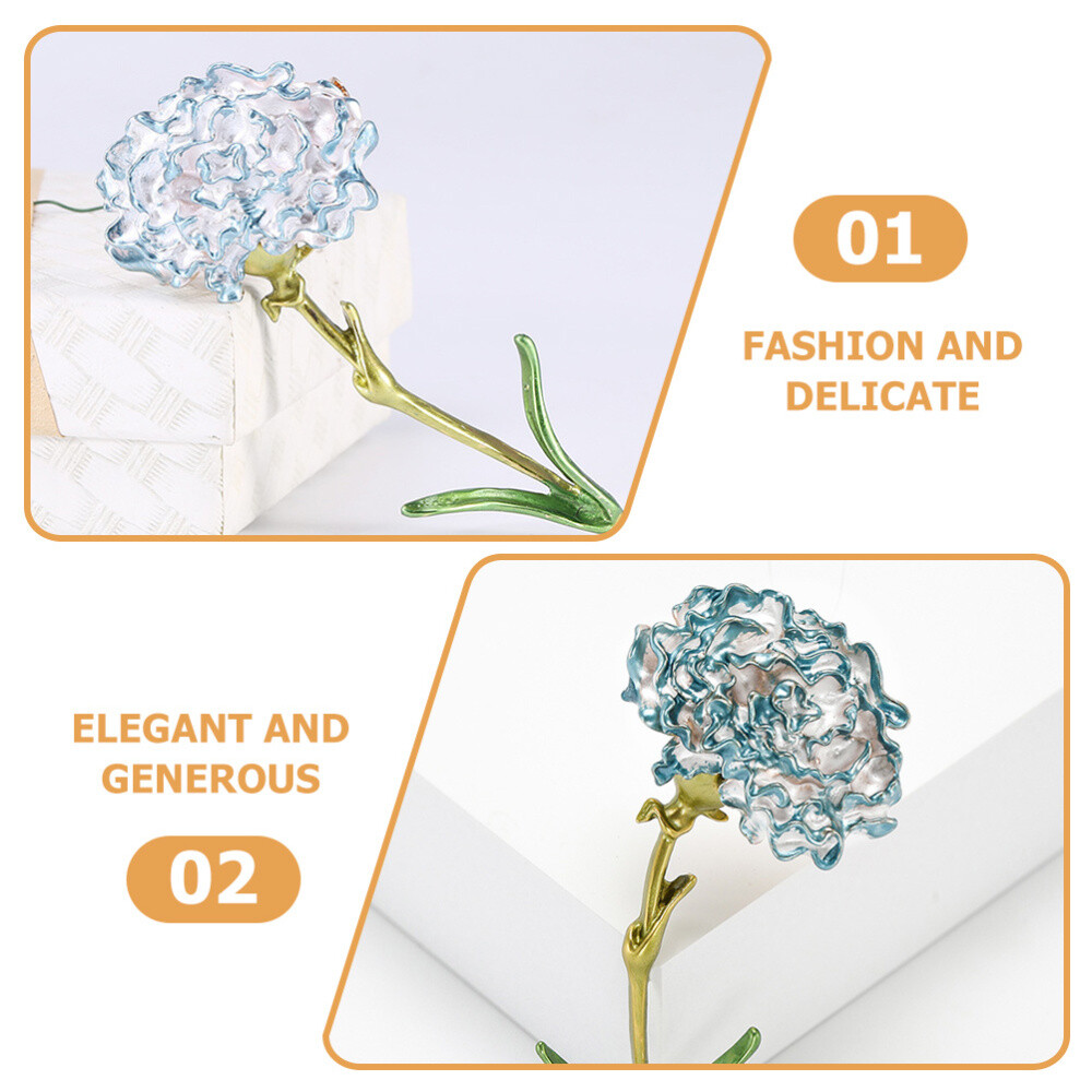 1PC Exquisite Flower Brooch Pin Carnation Lapel Pin Collar Lapel Pin Jewelry