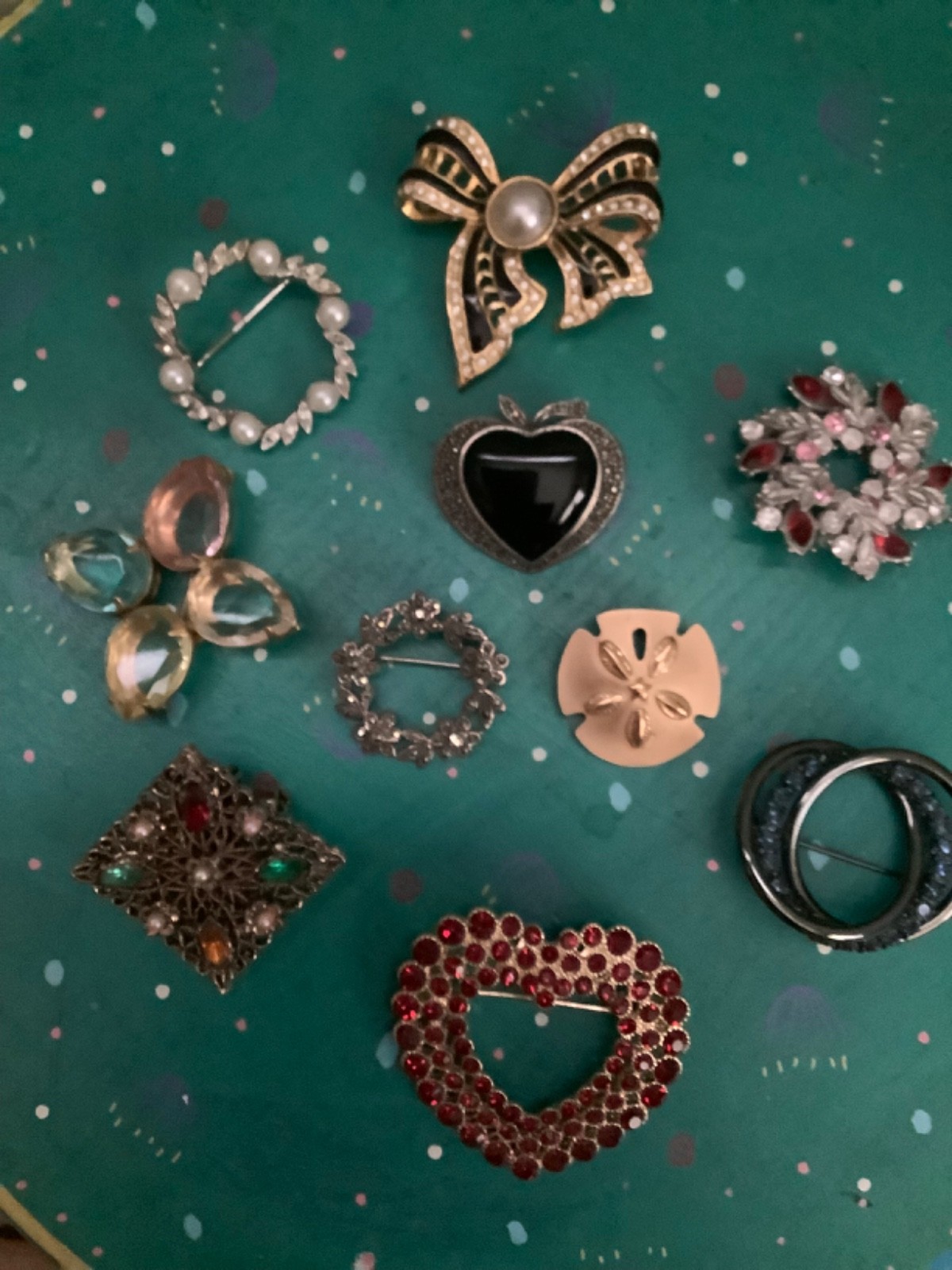 Lot 10 Assorted Pins Monet Avon