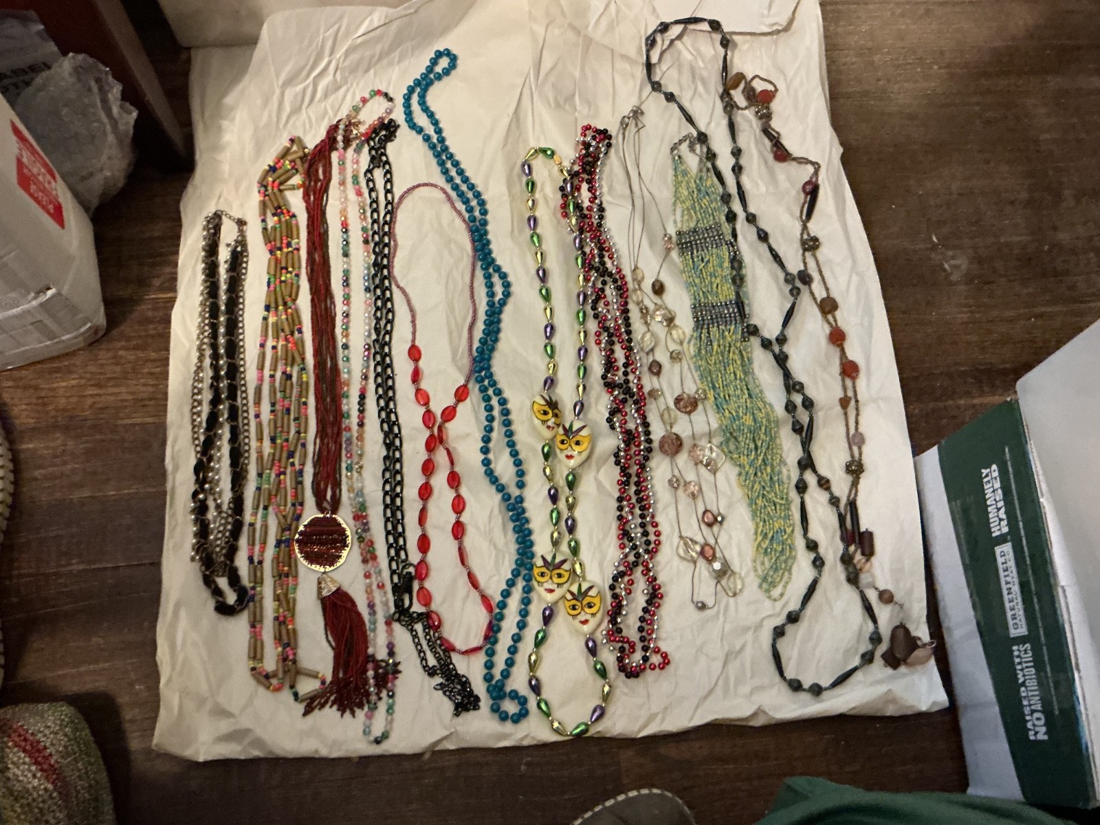 12 piece long necklace high end lot some are vintage great value