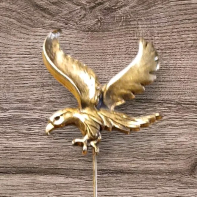 Vintage Zentall American Bald Eagle Signed Pin