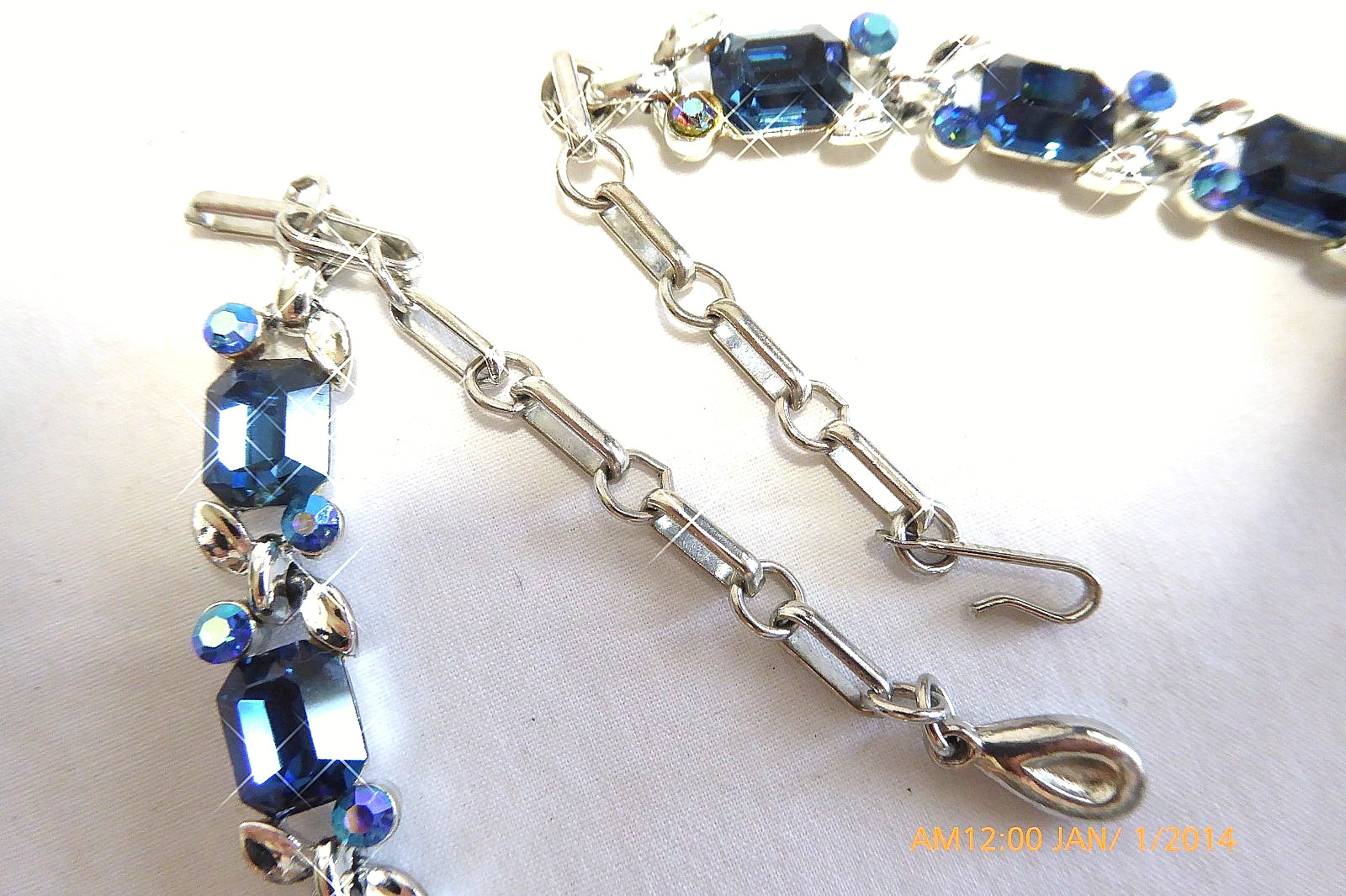 RARE VTG LISNER EMERALD CUT RHINESTONE NECKLACE EARRINGS BRACELET BROOCH SET