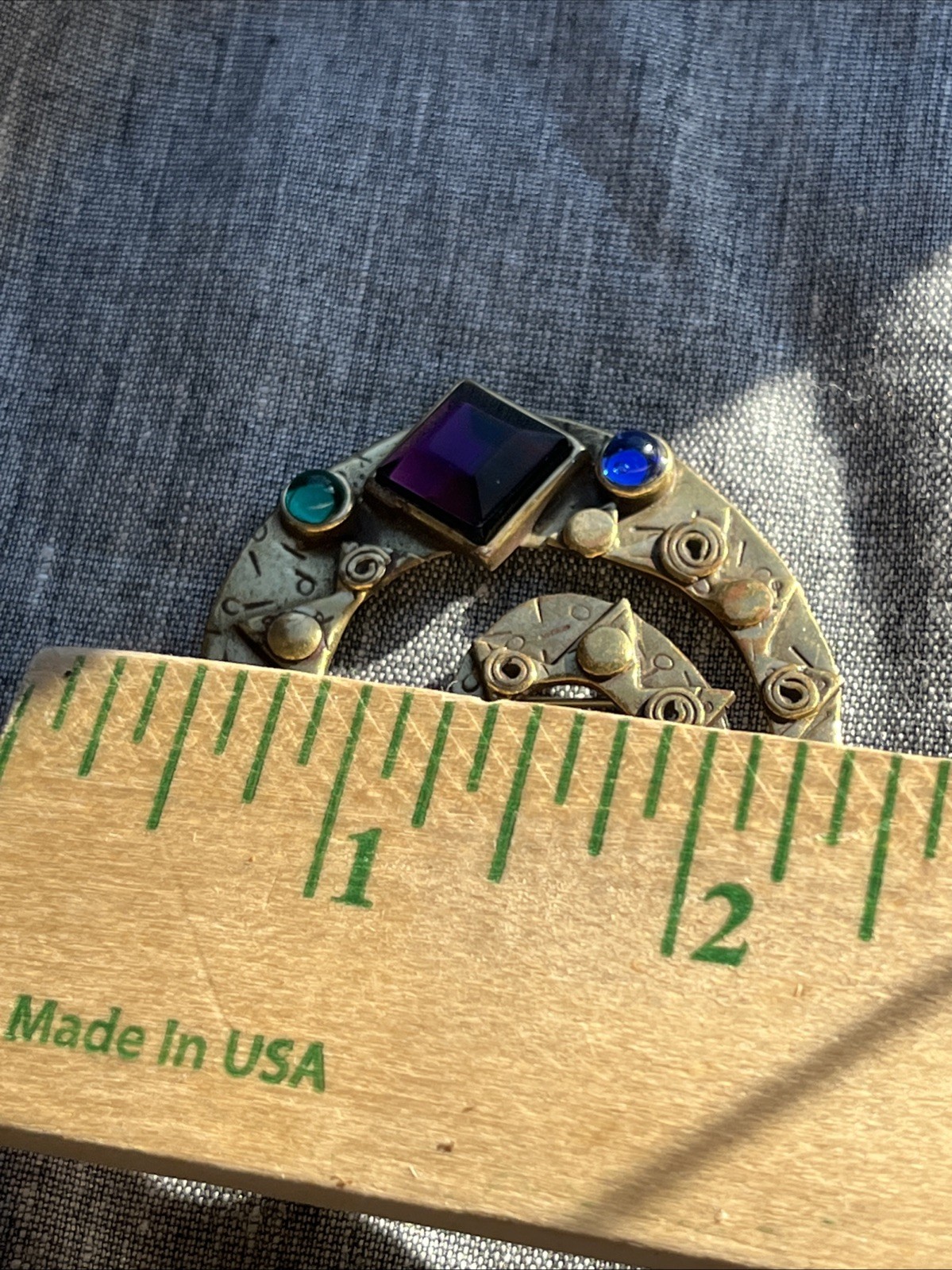 Vintage 1980s Deborah Robert’s Handmade Artisan Whimsical Brooch