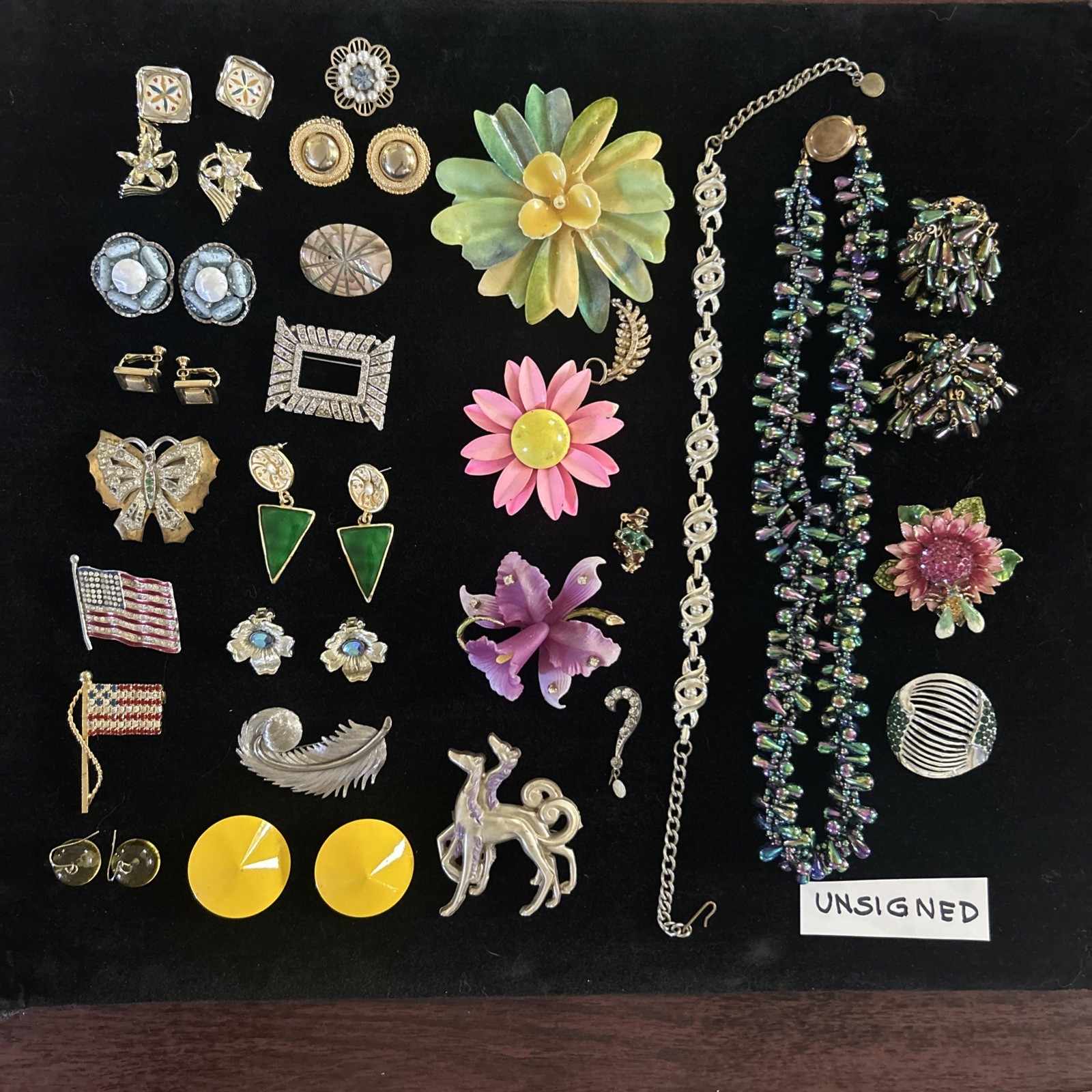 66 Vintage lot jewelry unbranded wearable Trifari Monet Coro Marian Haskell Sty
