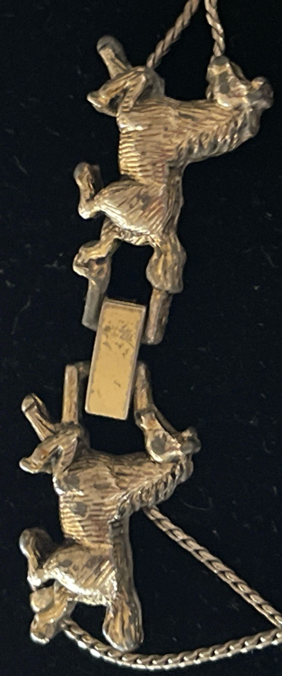 Vintage Cantering Horses Slide Bracelet – Solver Tone Equestrian Charm Jewelry