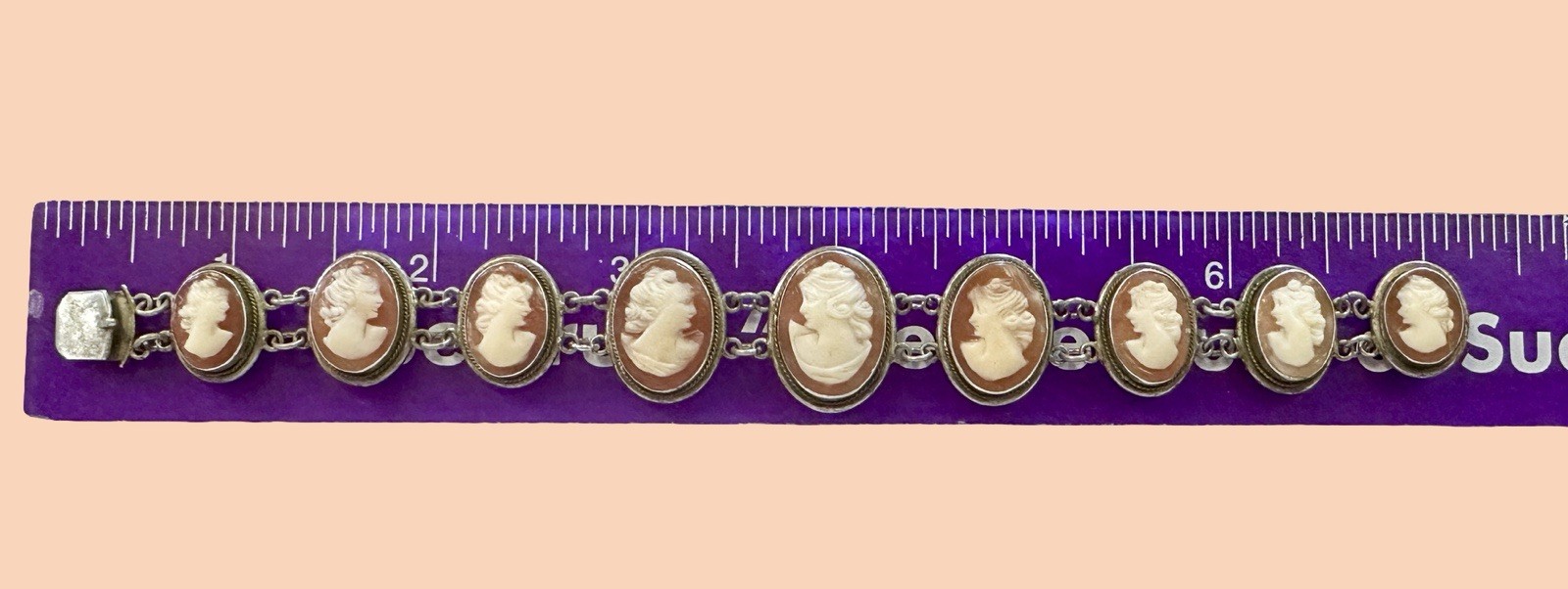 Vintage Sisters Cameo Bracelet 800 Silver
