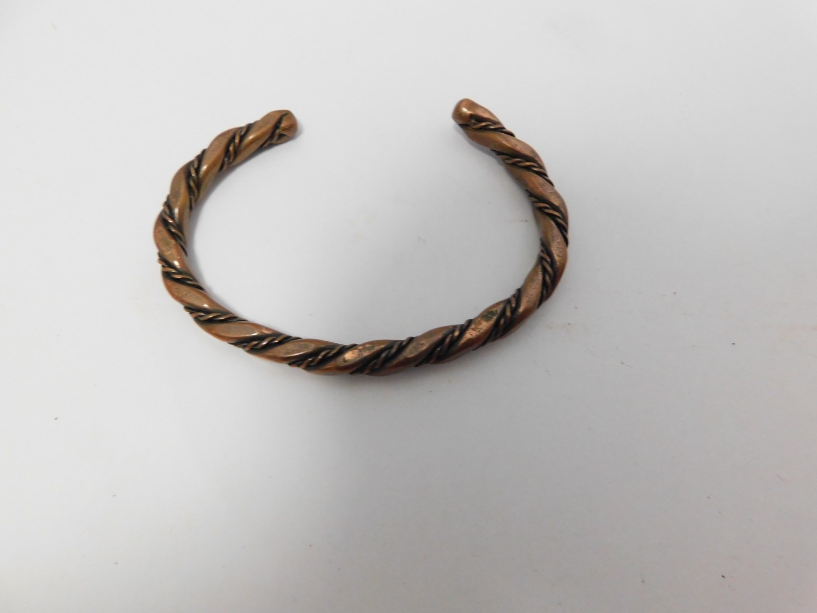 Vintage South Western Twisted Copper Cuff Bracelet