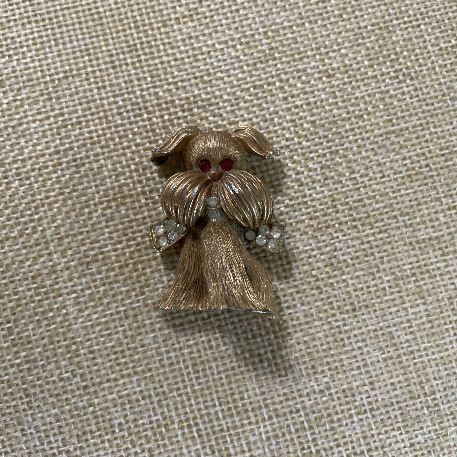 Vintage Marcel Boucher Style Pin TERRIER Dog Brooch