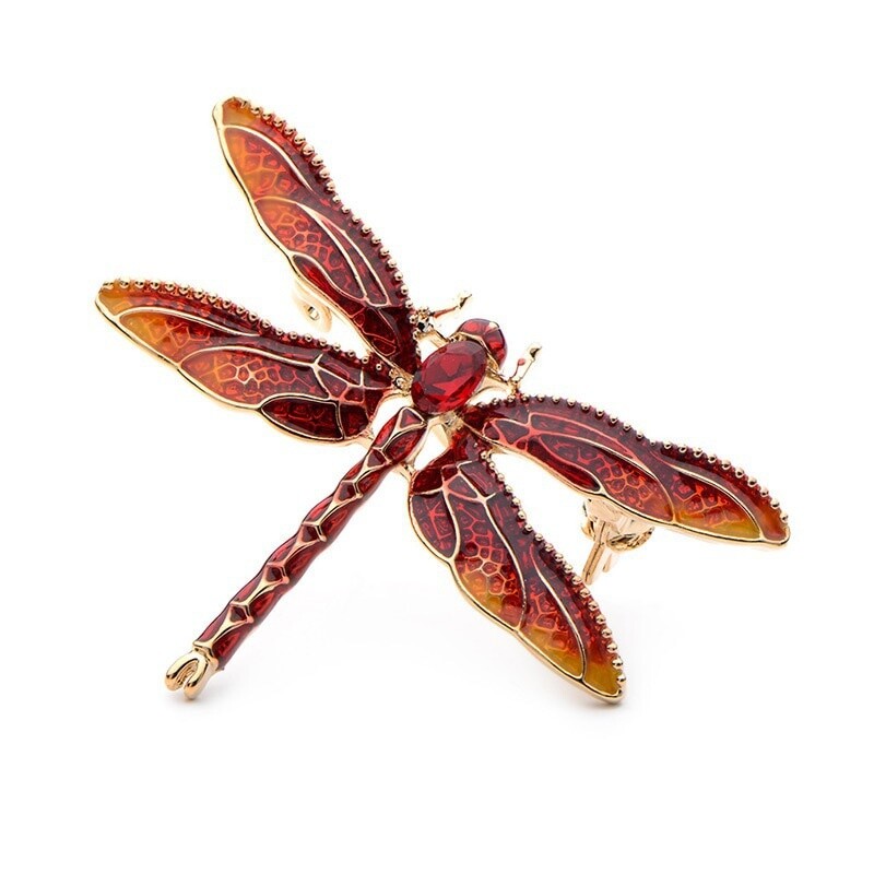 Enamel Dragonfly Insects Brooches For Women Banquet Weddings Brooches Pins
