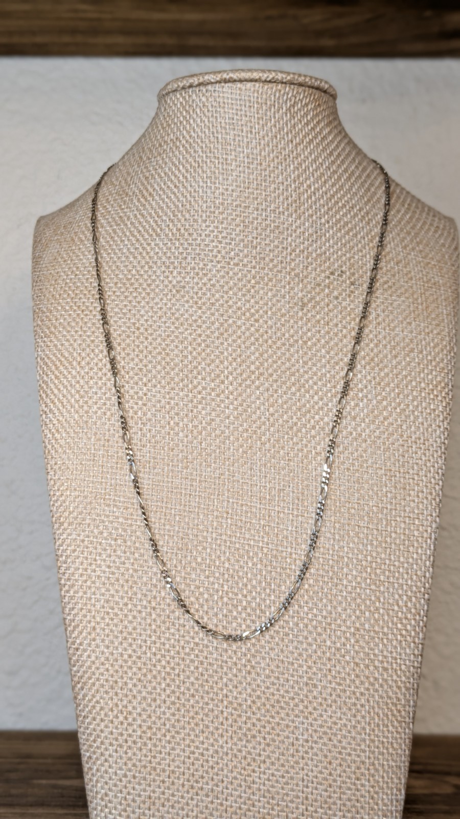 Sterling Silver 925 2mm Figaro Chain 18″ Necklace – 4g
