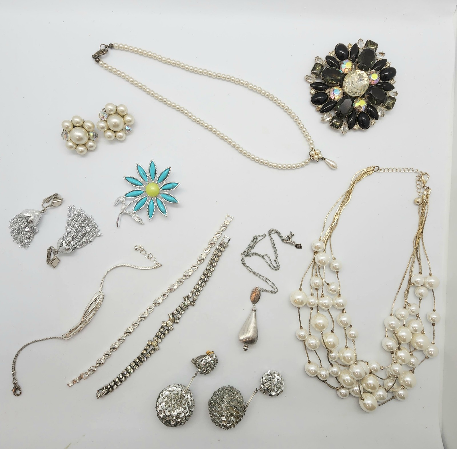 SIGNED 1lb Vintage / Modern Jewelry Lot Wearable Bundle / Lot