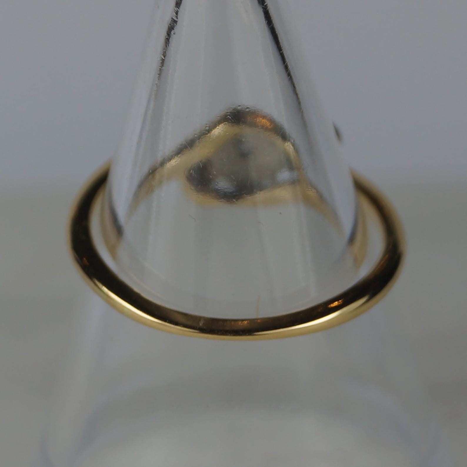 14Kt Gold Two Tone Finish Lab Created Diamond Art Deco 925 Sterling Silver Ring