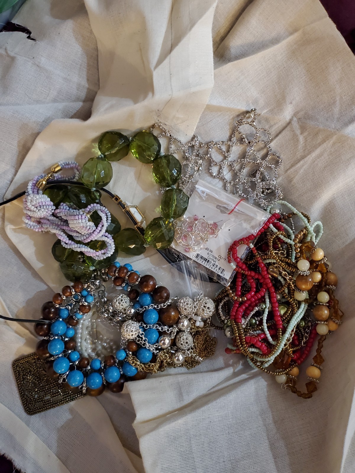5.6 lbs vintage now jewelry harvest diy costume wearable repurpose
