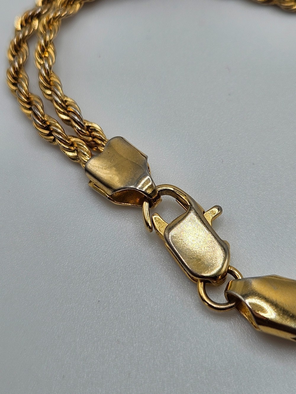 VINTAGE Gold Plated Double Strand Rope Bracelet Unisex