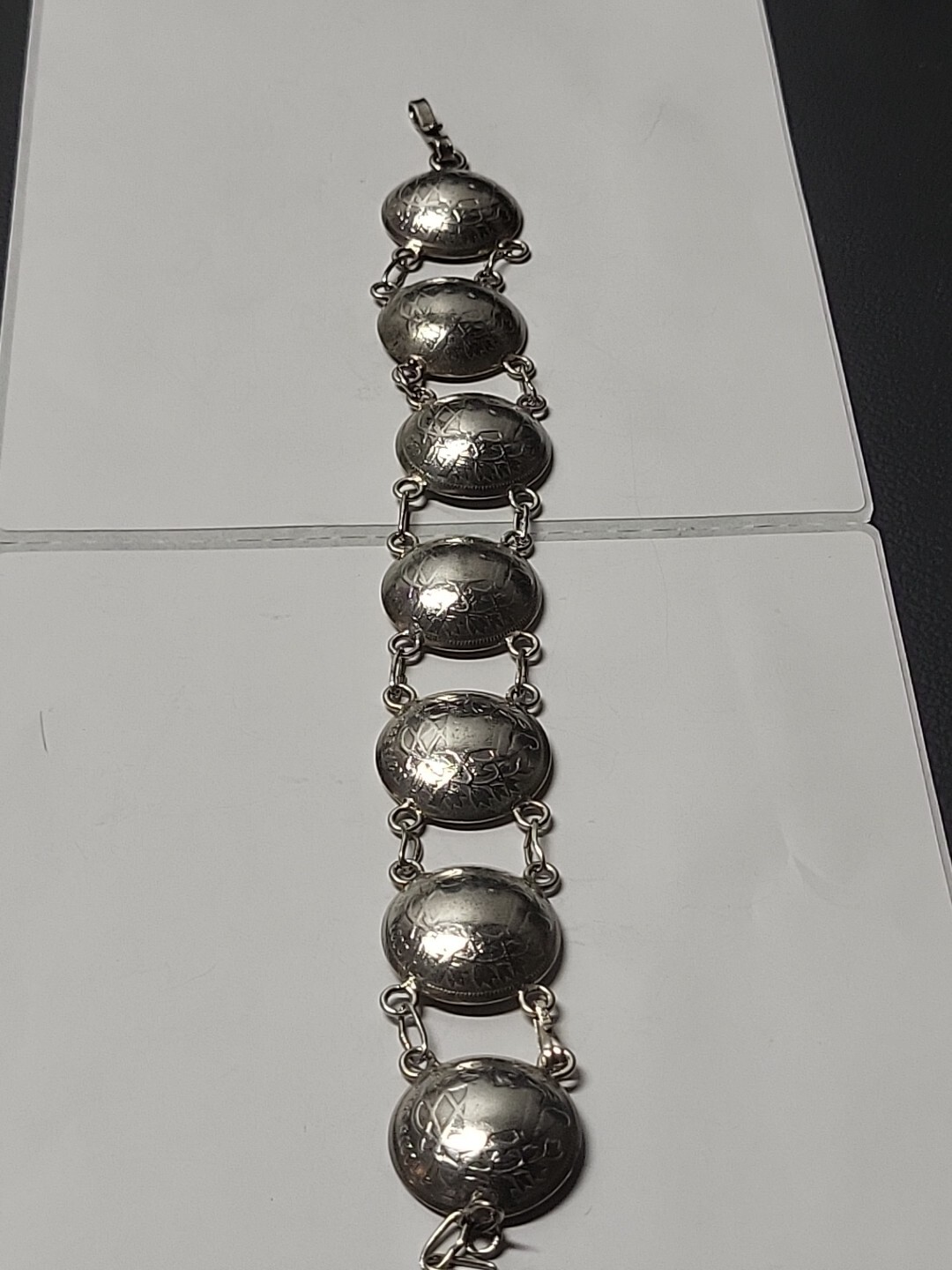Antique Sterling Silver Coin Bracelet Republic De Guatemala 1833 1890 Coins