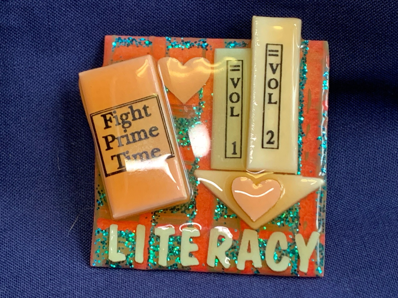 Vtg Book Pins by Lucinda Brooch Lot House Artisan Safety Lock Clasps