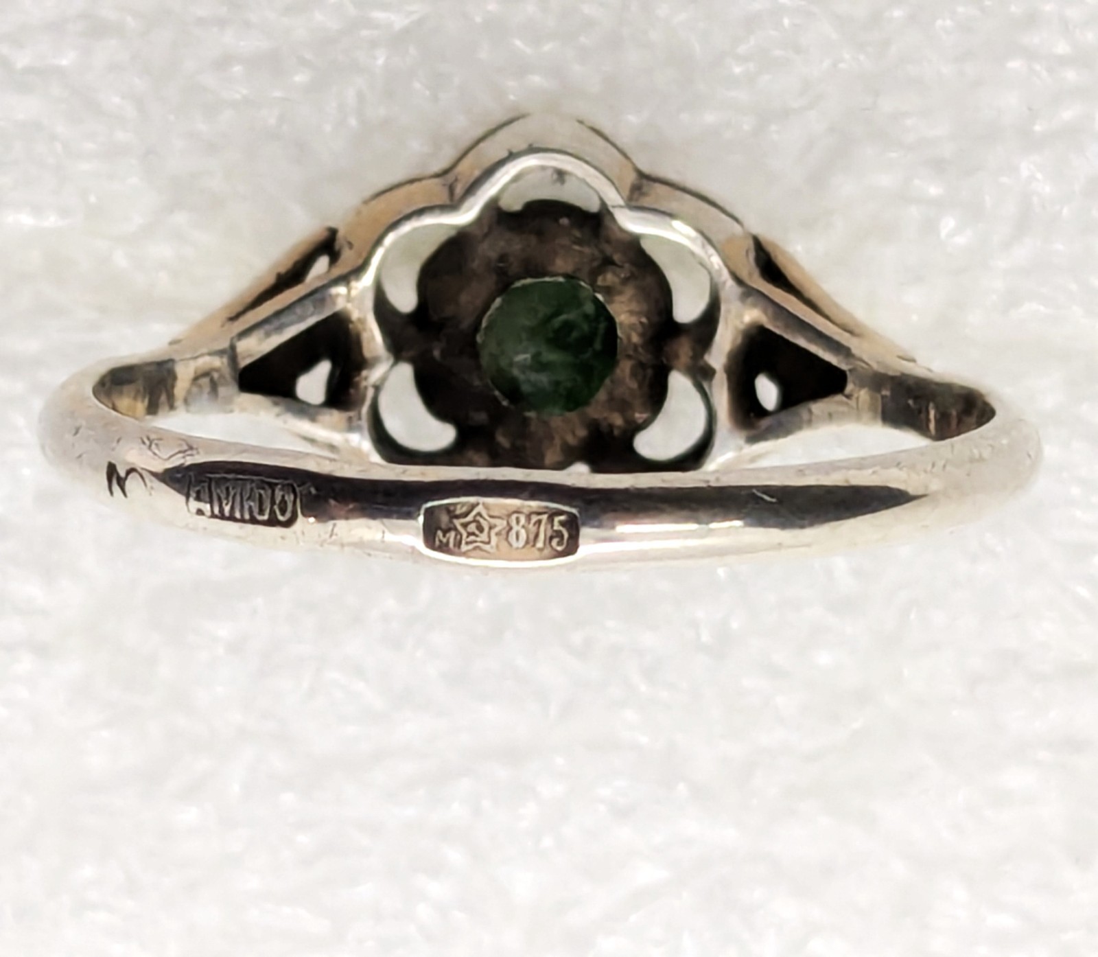 Vintage Elegant Soviet RING Silver⭐875 stamp Star USSR-size: 9.5US (19.5mm) UA#5