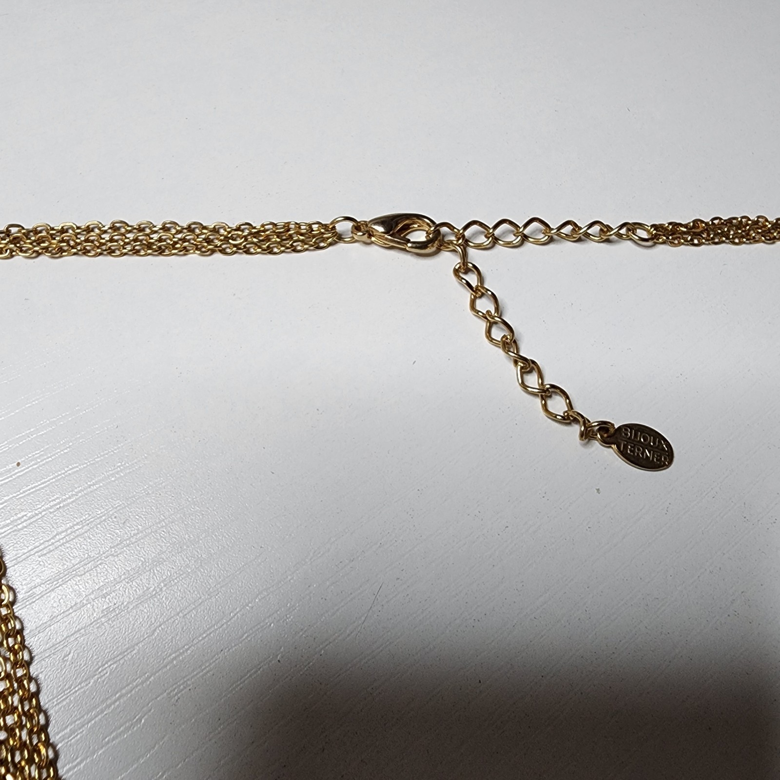 Vintage Bijoux Terner Gold Tone Necklace Multi Strand Dangle Tassel Beads Signed