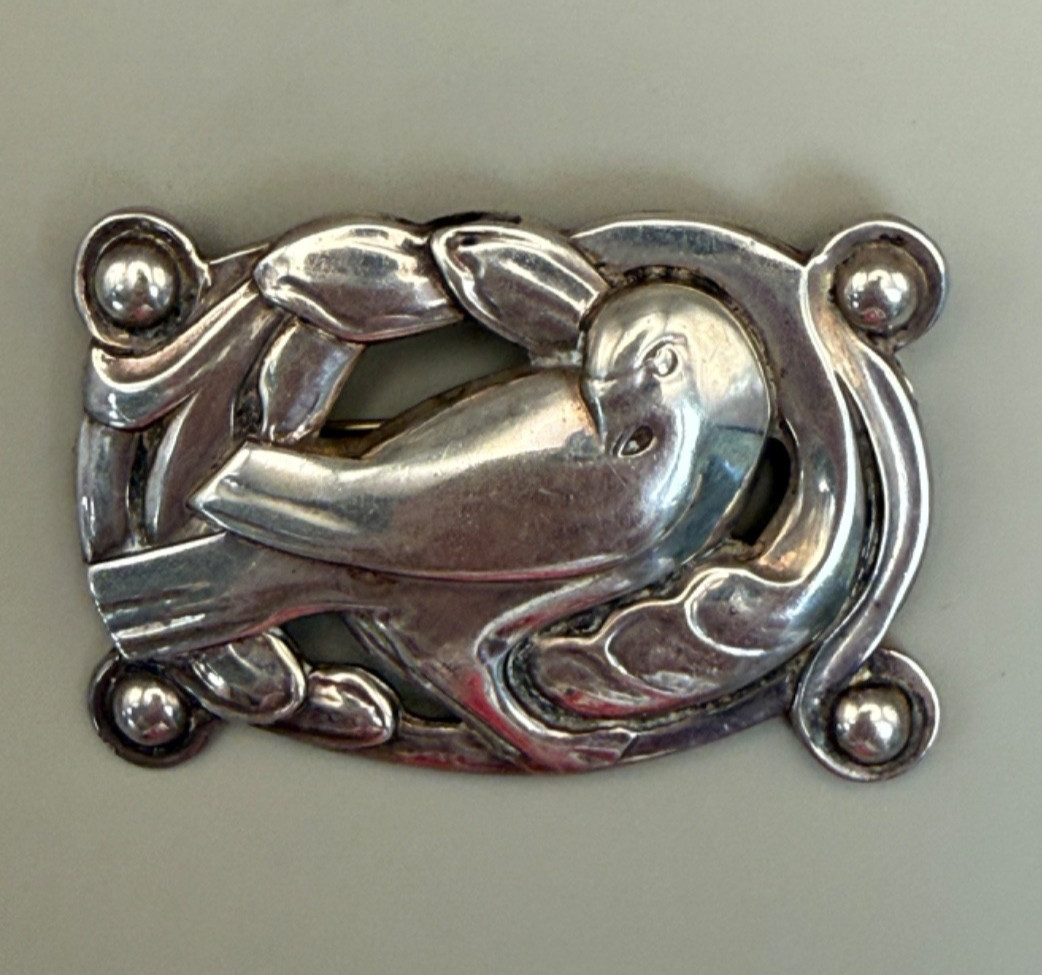 1940 Vintage Cohen & Rosenberger-Coro-Classic Sterling Silver Dove Brooch/ pin