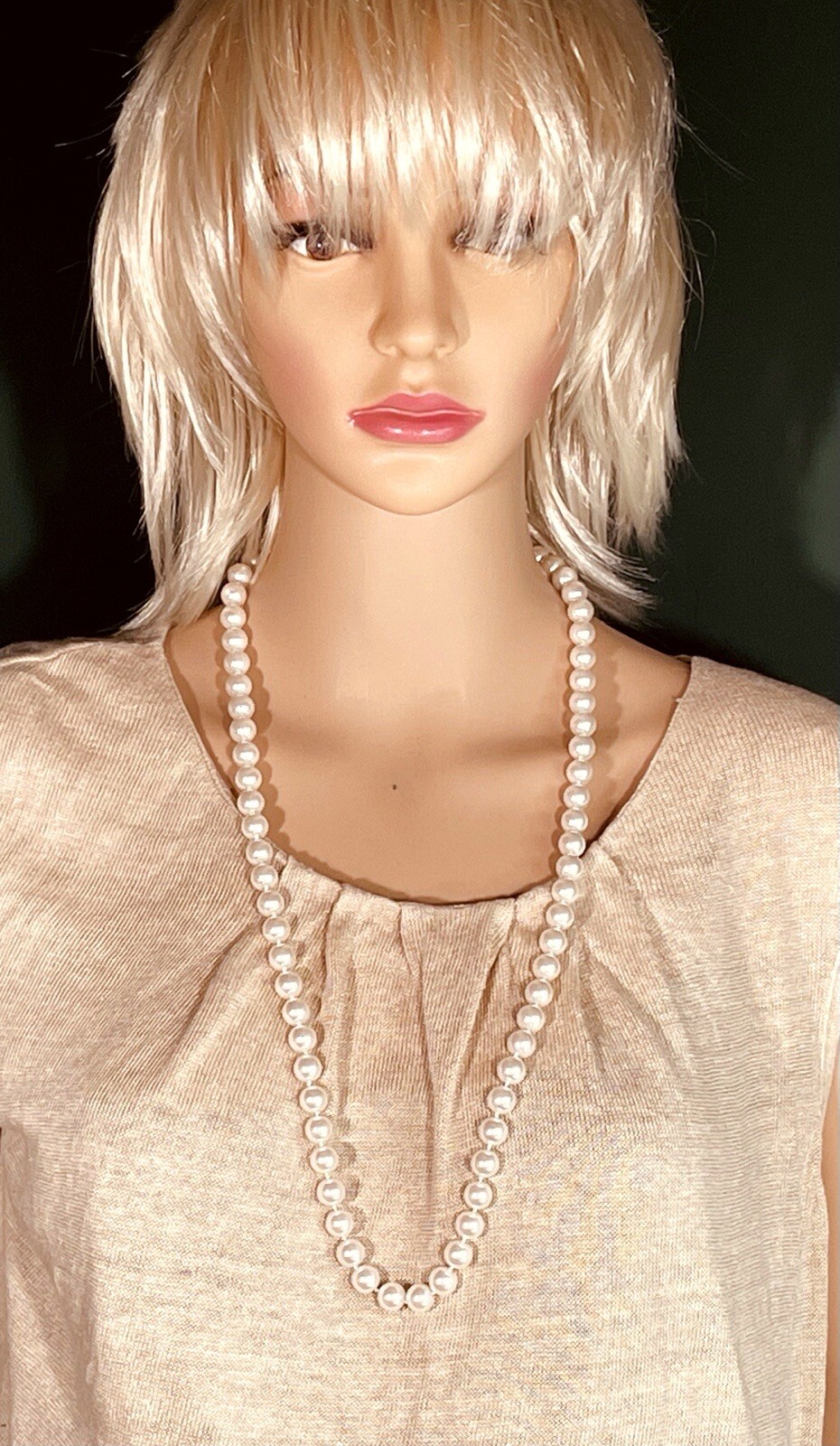 CAROLEE HIGH QUALITY Vintage Faux PEARL 31” OPERA LENGTH Necklace BEAUTIFUL!!
