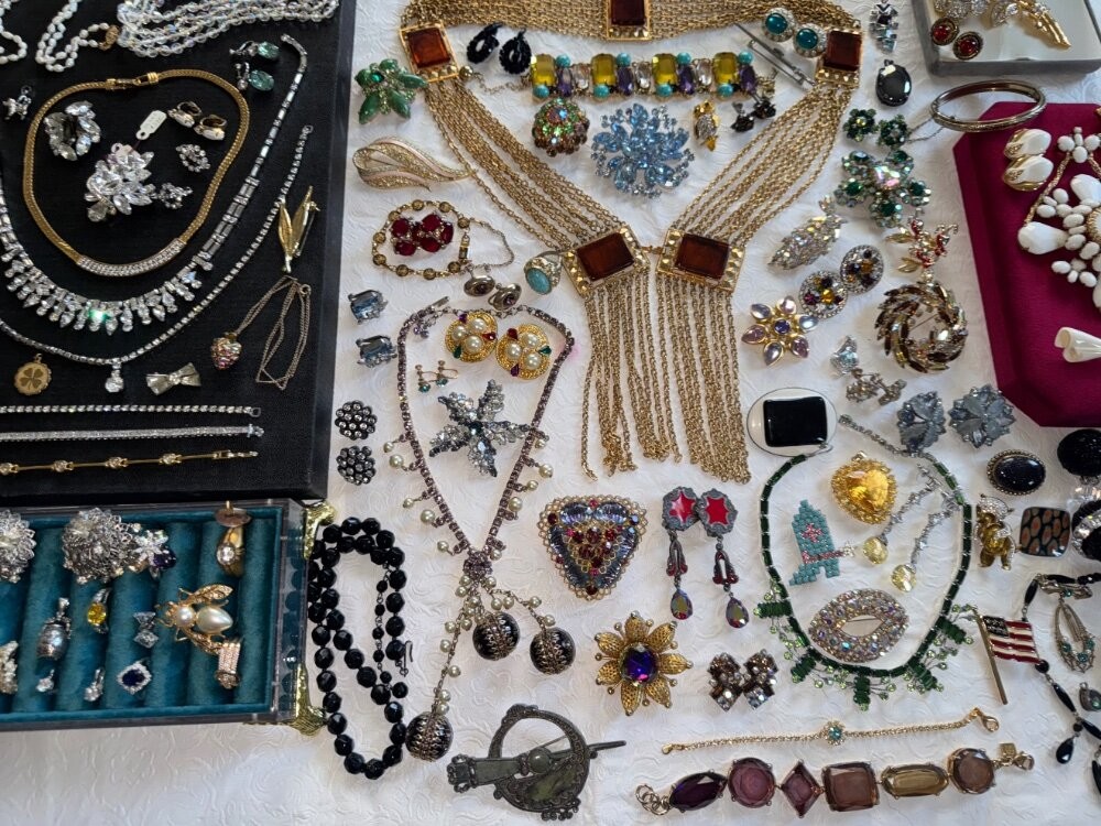 High End Vintage Jewelry Lot Eisenberg Austria Juliana KJL Weiss Sterling Silver