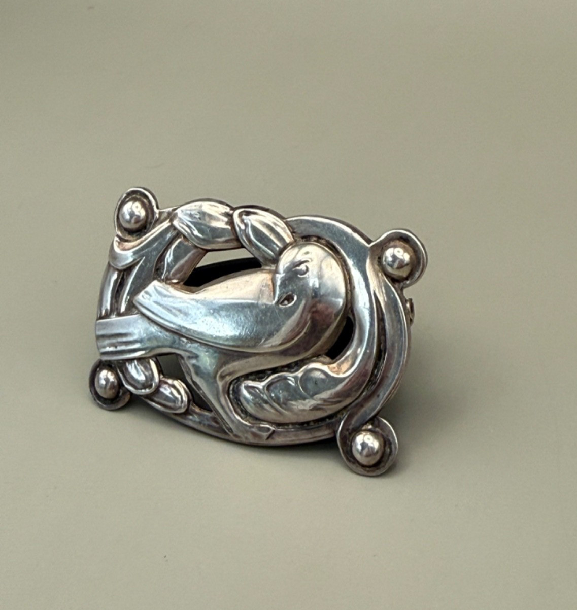 1940 Vintage Cohen & Rosenberger-Coro-Classic Sterling Silver Dove Brooch/ pin