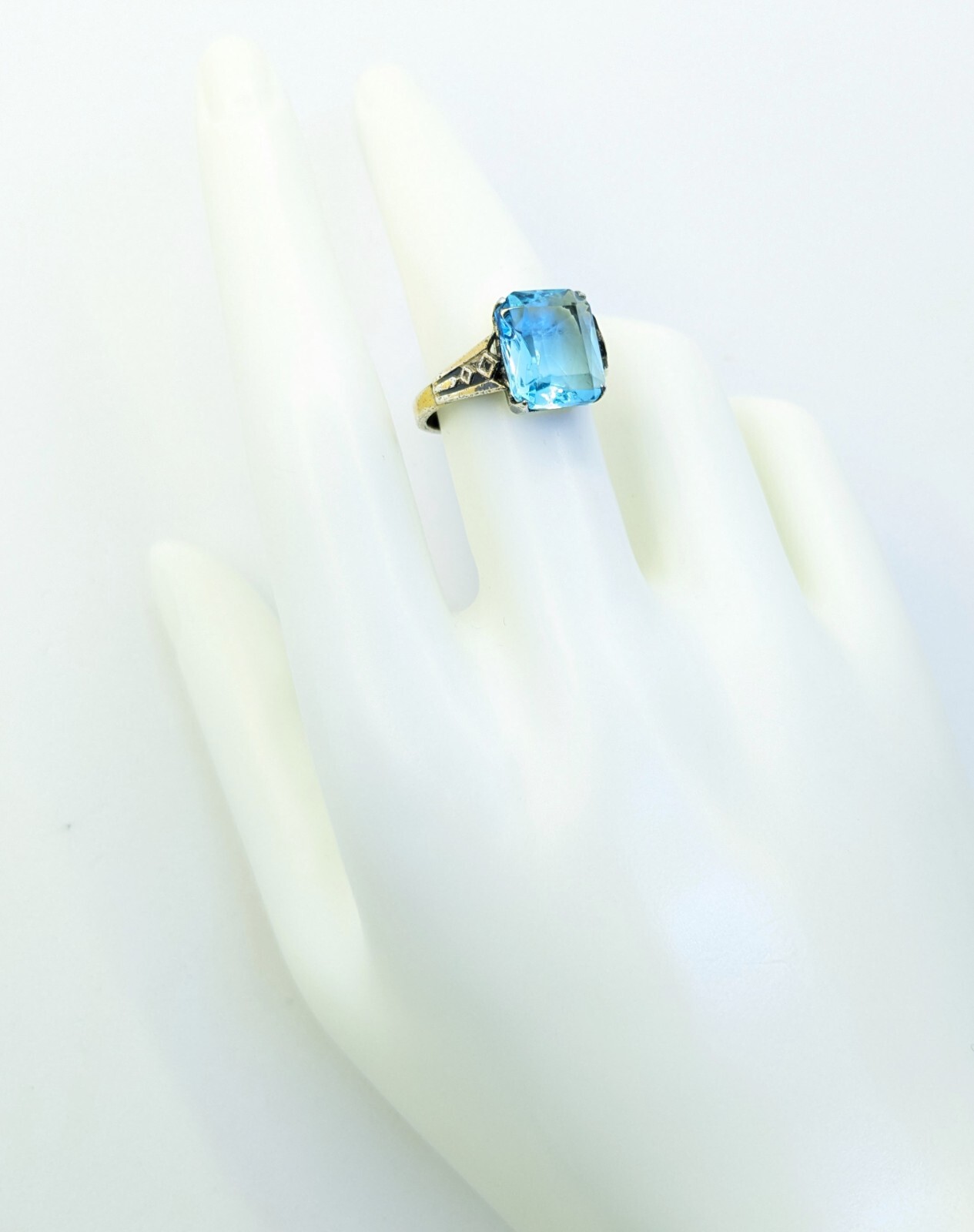 Vintage Luxury Soviet Silver RING ⭐875 stamp Star USSR size: 8US (18.5mm) | #100