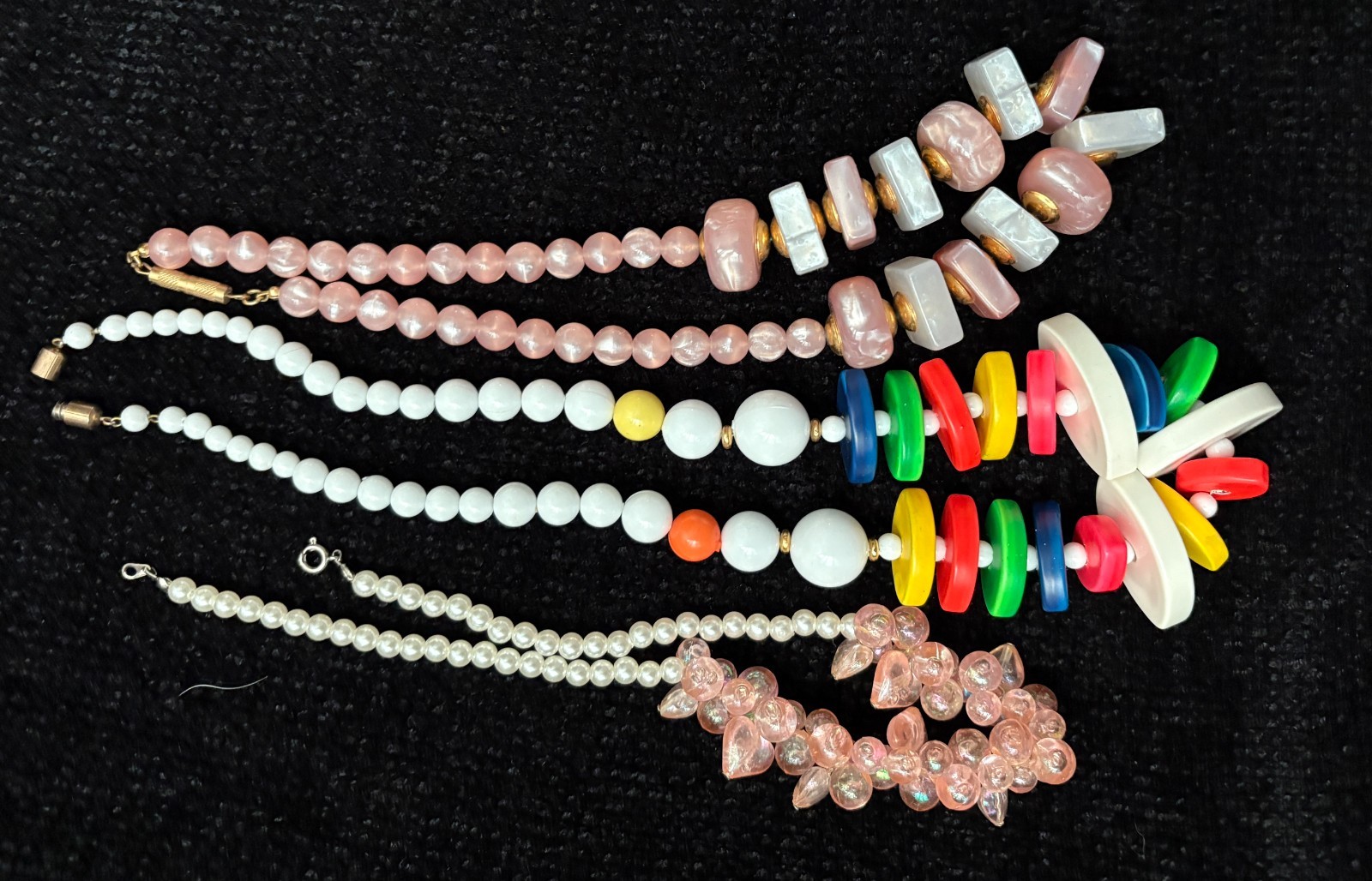 Vintage Costume Jewelry Lot all Wearable, Lucite, Plastic