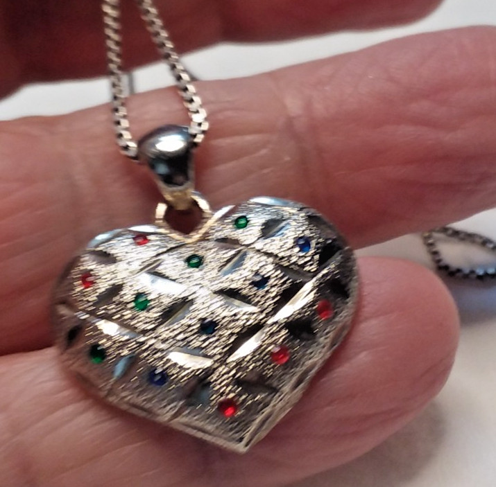 19″ Silver Necklace MK “925 DBJ Italy” Pendant is Marked “925 DBJ” 05-01-2026