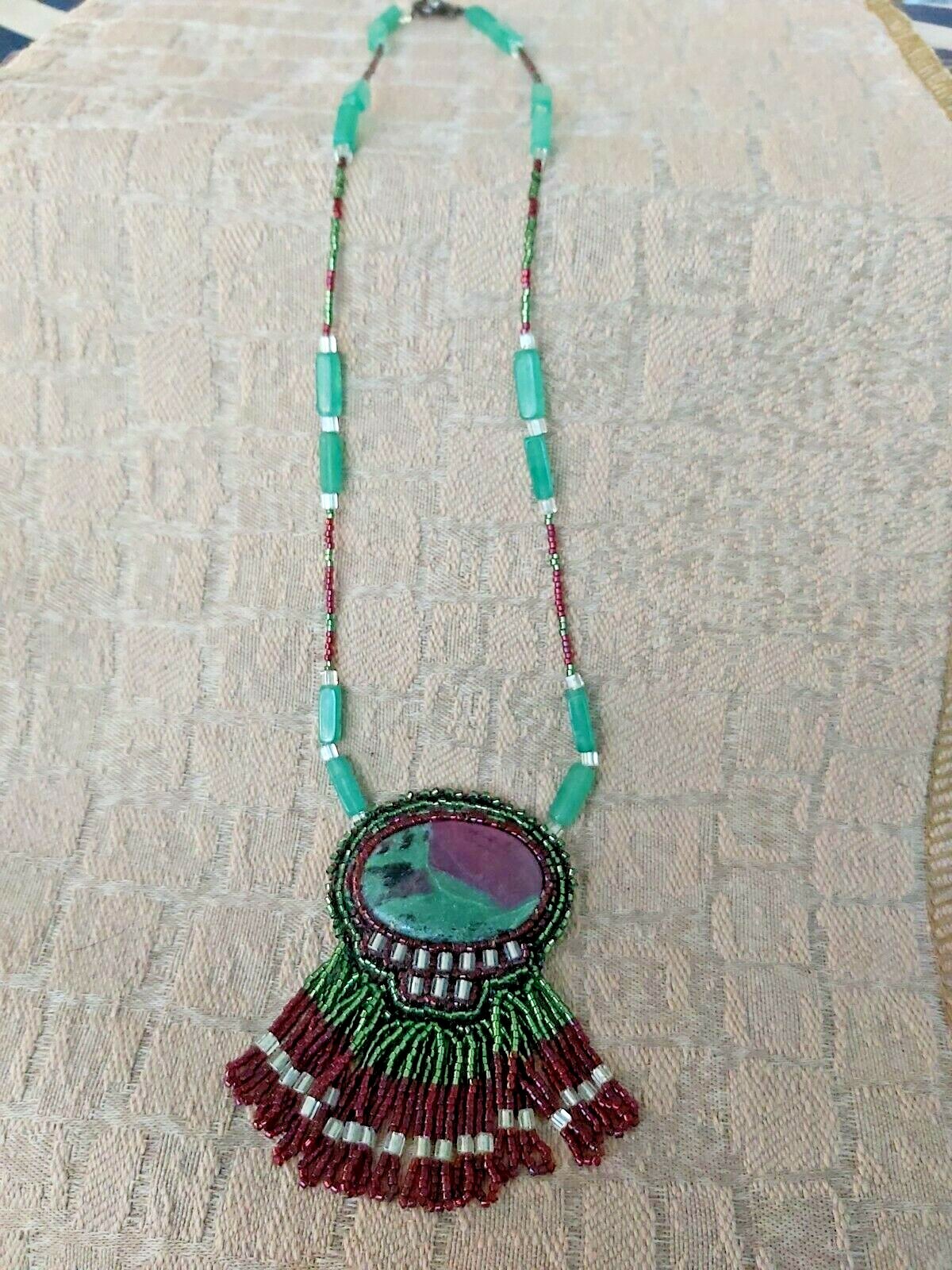 2 Southwestern Beaded Necklaces W/ toggle Closure-PLEASE LOOK AT ALL PICTURES
