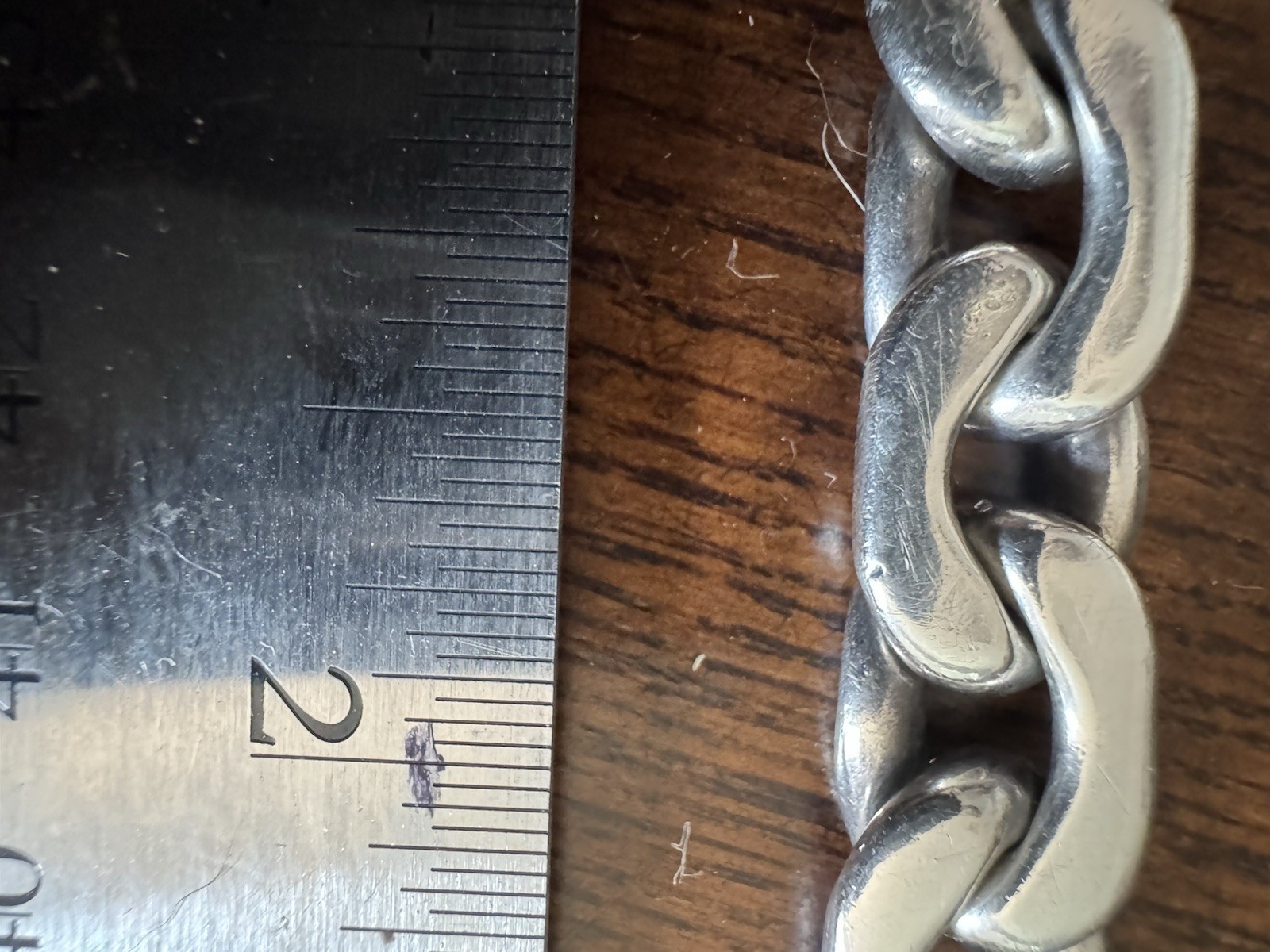 VTG Taxco Mexico Sterling Silver Bracelet Heavy Chunky Link MEX 925 79.5g