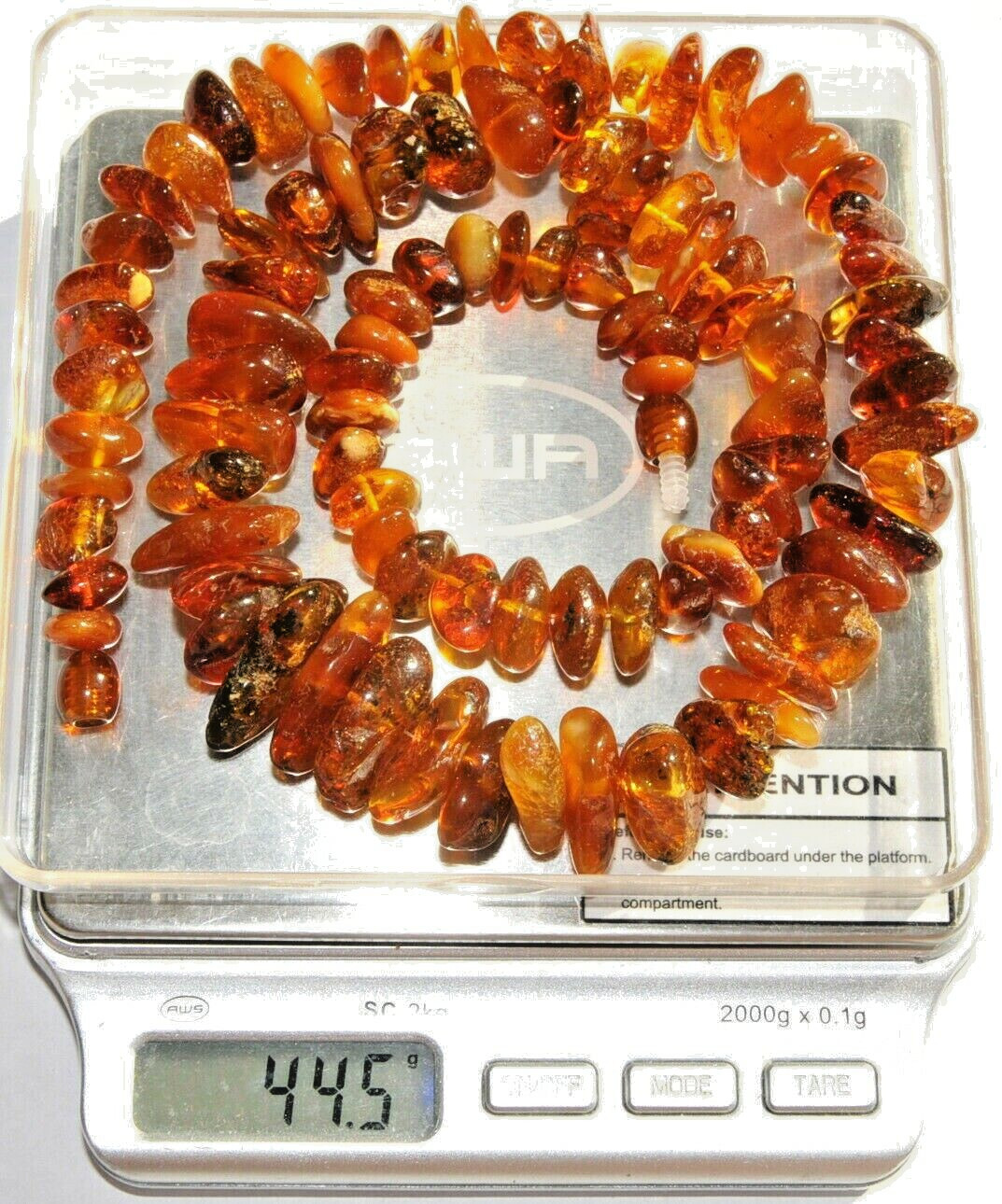 ✅51 cm =45gr RUSSIAN SOVIET BALTIC AMBER BEAD NECKLACE 琥珀 BRACELET STONE PENDANT