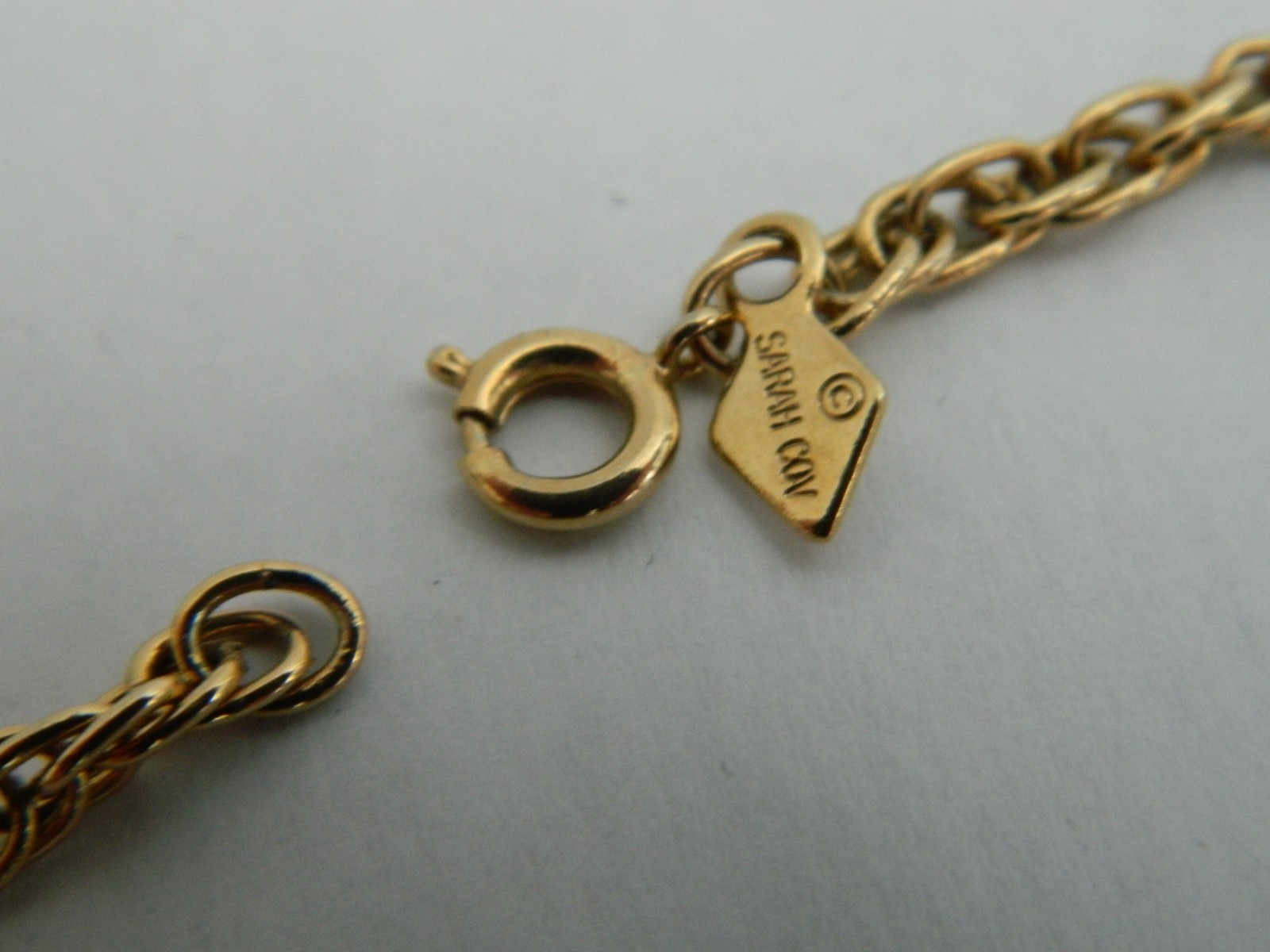 Vintage Sarah Coventry Honey & Amber Shade Discs Gold Tone Necklace