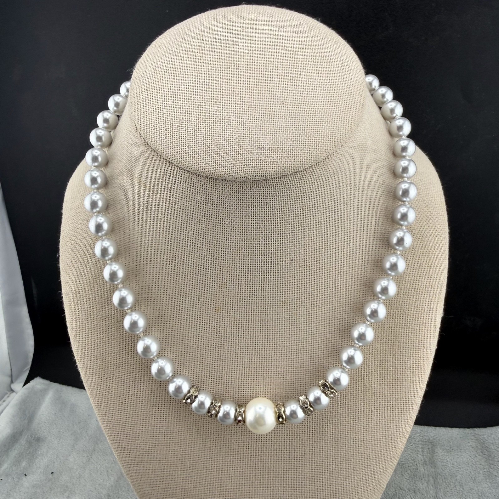 Vintage Necklace Lot of 3 Imitation Pearl 17” 18” 24”