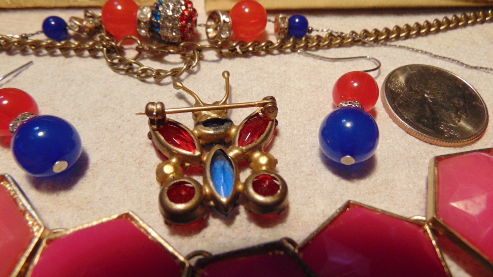 Vintage Costume Jewelry Lot, Great Condition, All Wearable, No Stones Missing