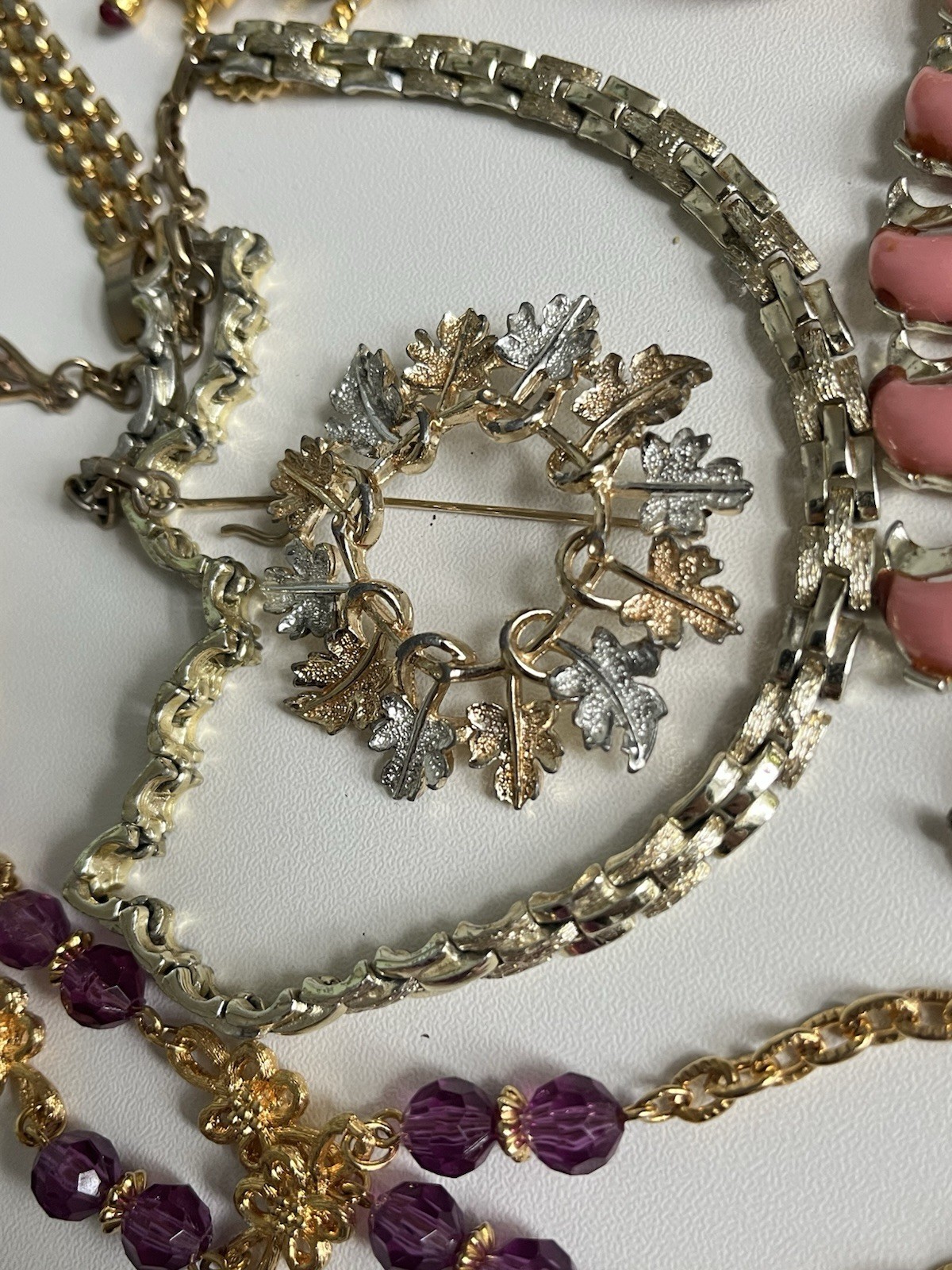 Vintage Jewelry Lot Monet Coro LC Avon Coventry Enamel Rhinestone Heart 1960-80’