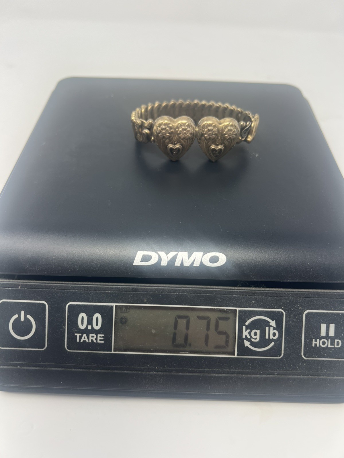 🔥Rare! Vtg WWII double Sweetheart Expansion Bracelet Co-Star Sterling Base