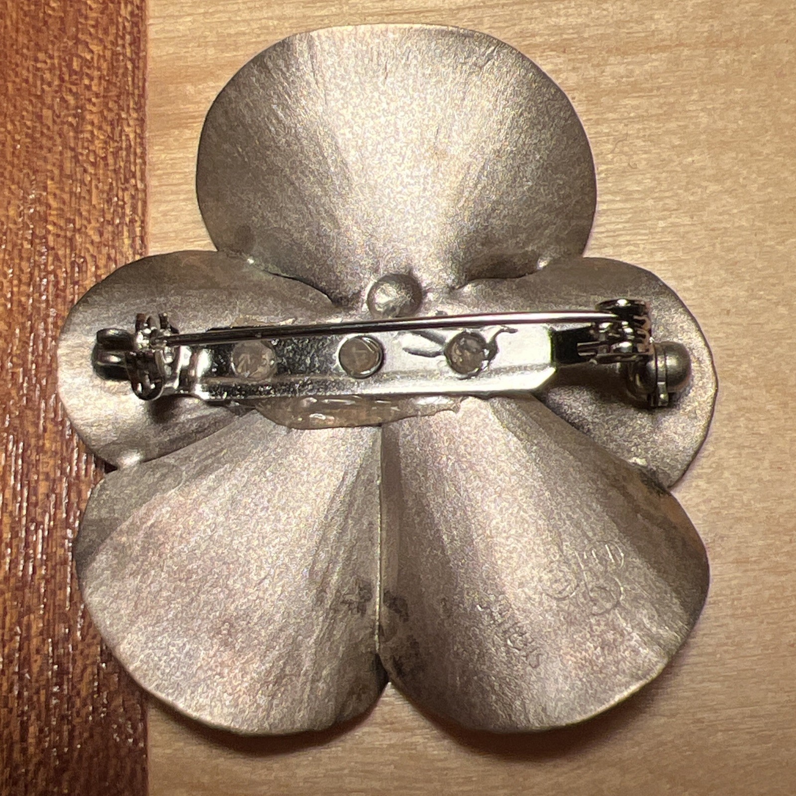 Vintage Stuart Nye Sterling Silver Pansy Brooch-Pin